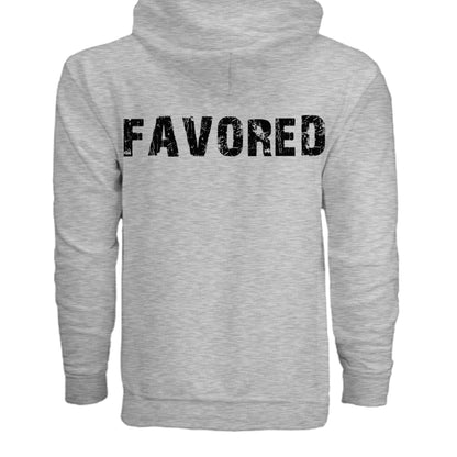 FAVORED Unisex Zipped Hoodie| Grace in Every Step | Christian hoodies, scripture shirts | streetwear - FAVOR OF GOD CLOTHING