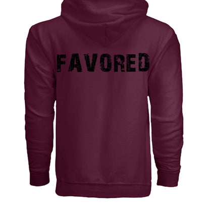 FAVORED Unisex Zipped Hoodie| Grace in Every Step | Christian hoodies, scripture shirts | streetwear - FAVOR OF GOD CLOTHING