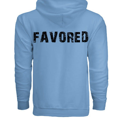 FAVORED Unisex Zipped Hoodie| Grace in Every Step | Christian hoodies, scripture shirts | streetwear - FAVOR OF GOD CLOTHING