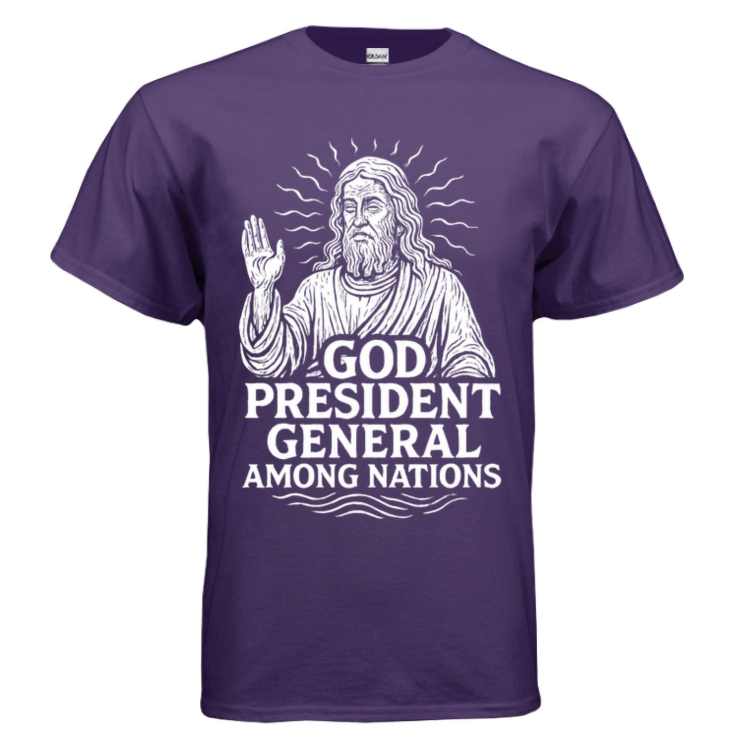 God: President General Among Nations Tee | Christian clothing | faith-based fashion | religious - FAVOR OF GOD CLOTHING