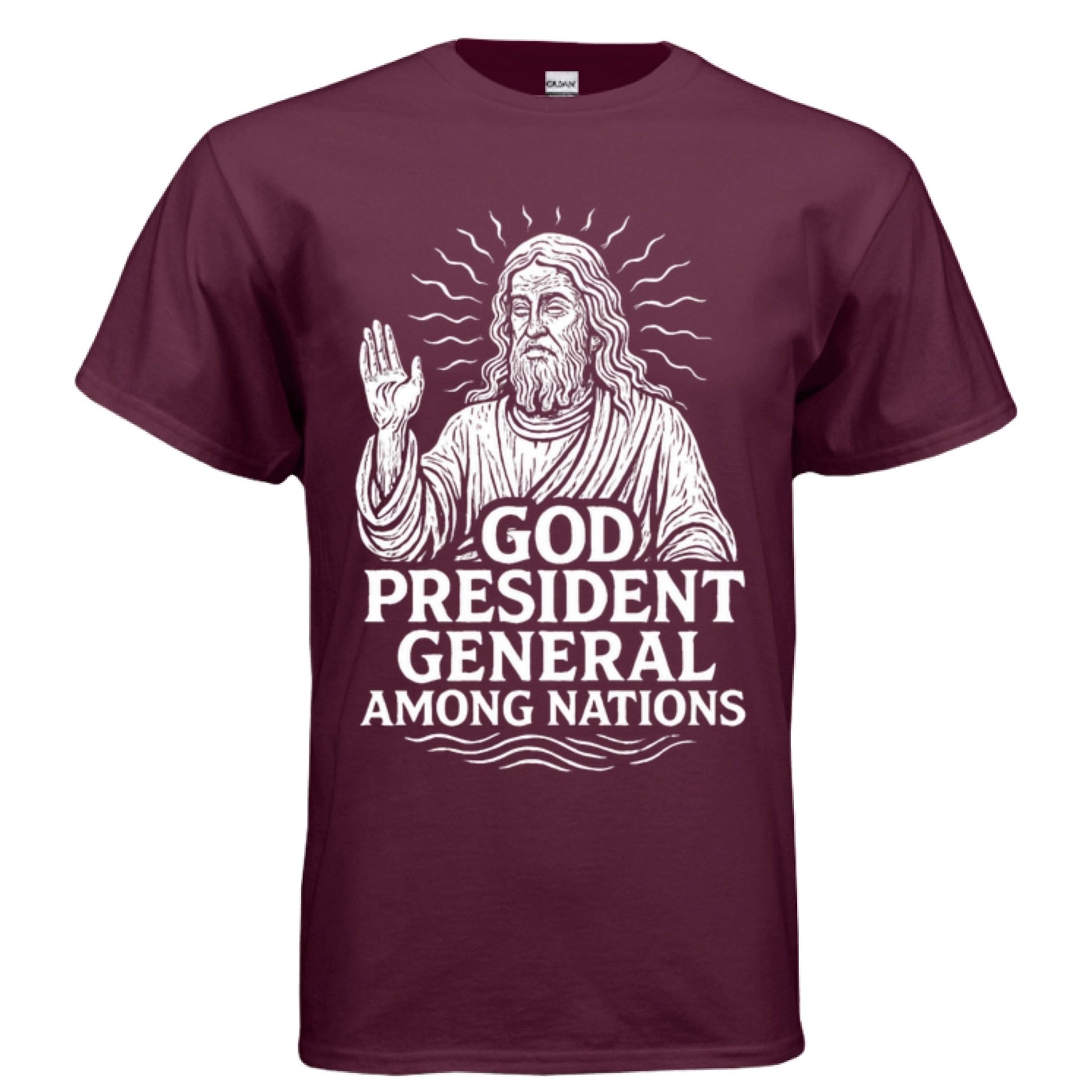God: President General Among Nations Tee | Christian clothing | faith-based fashion | religious - FAVOR OF GOD CLOTHING