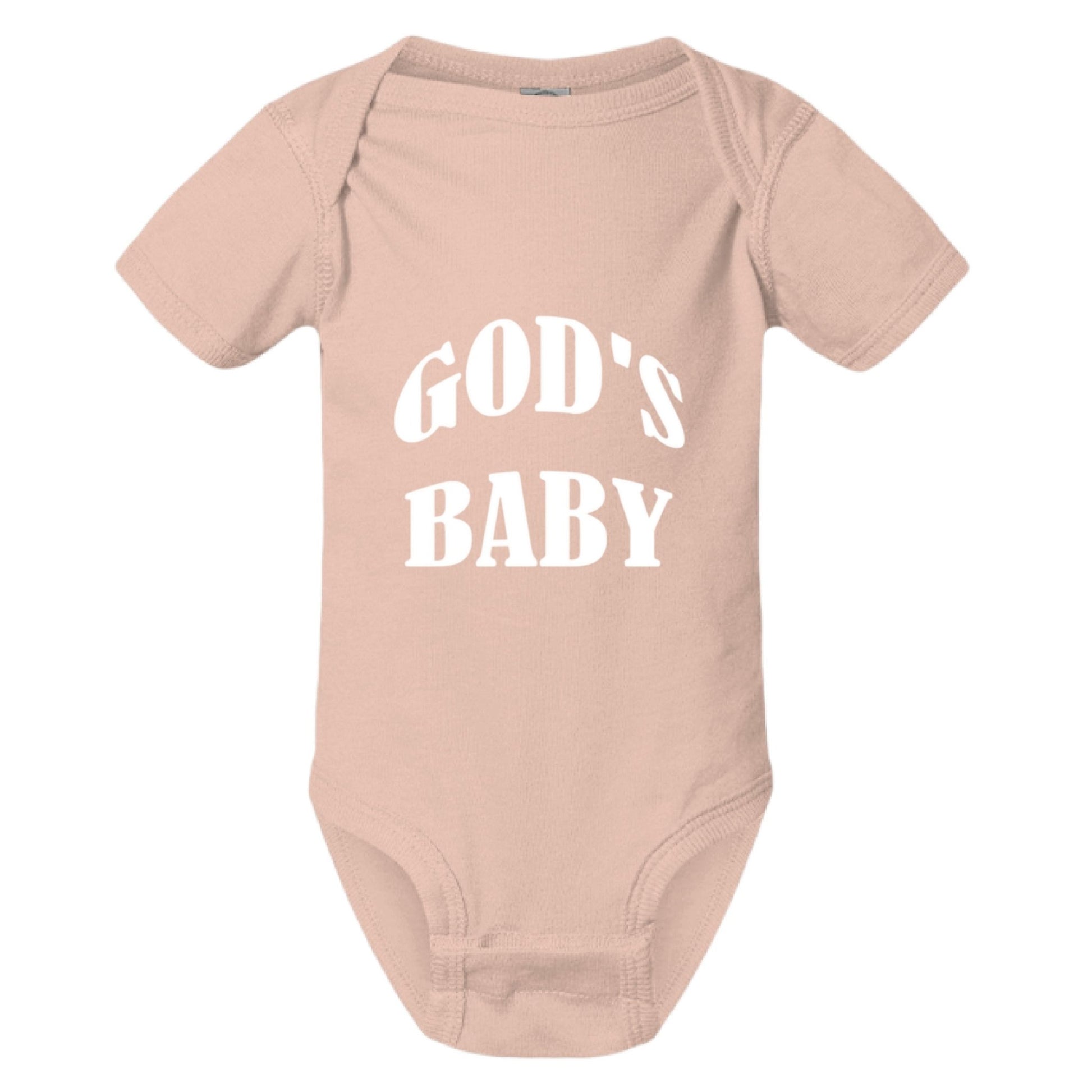God’s Baby Onesie – Bold Faith, Soft Statement - FAVOR OF GOD CLOTHING