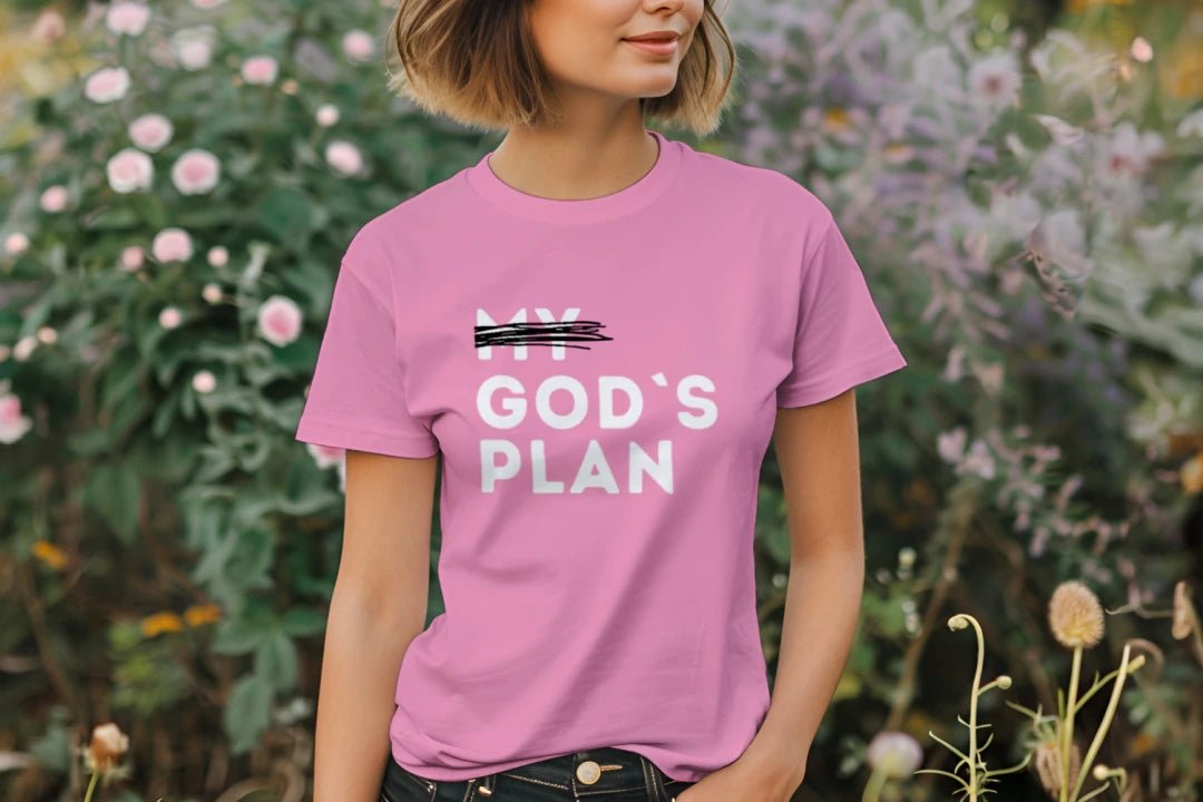 God’s Plan Women Tee – Walk in Divine Purpose - FAVOR OF GOD CLOTHING