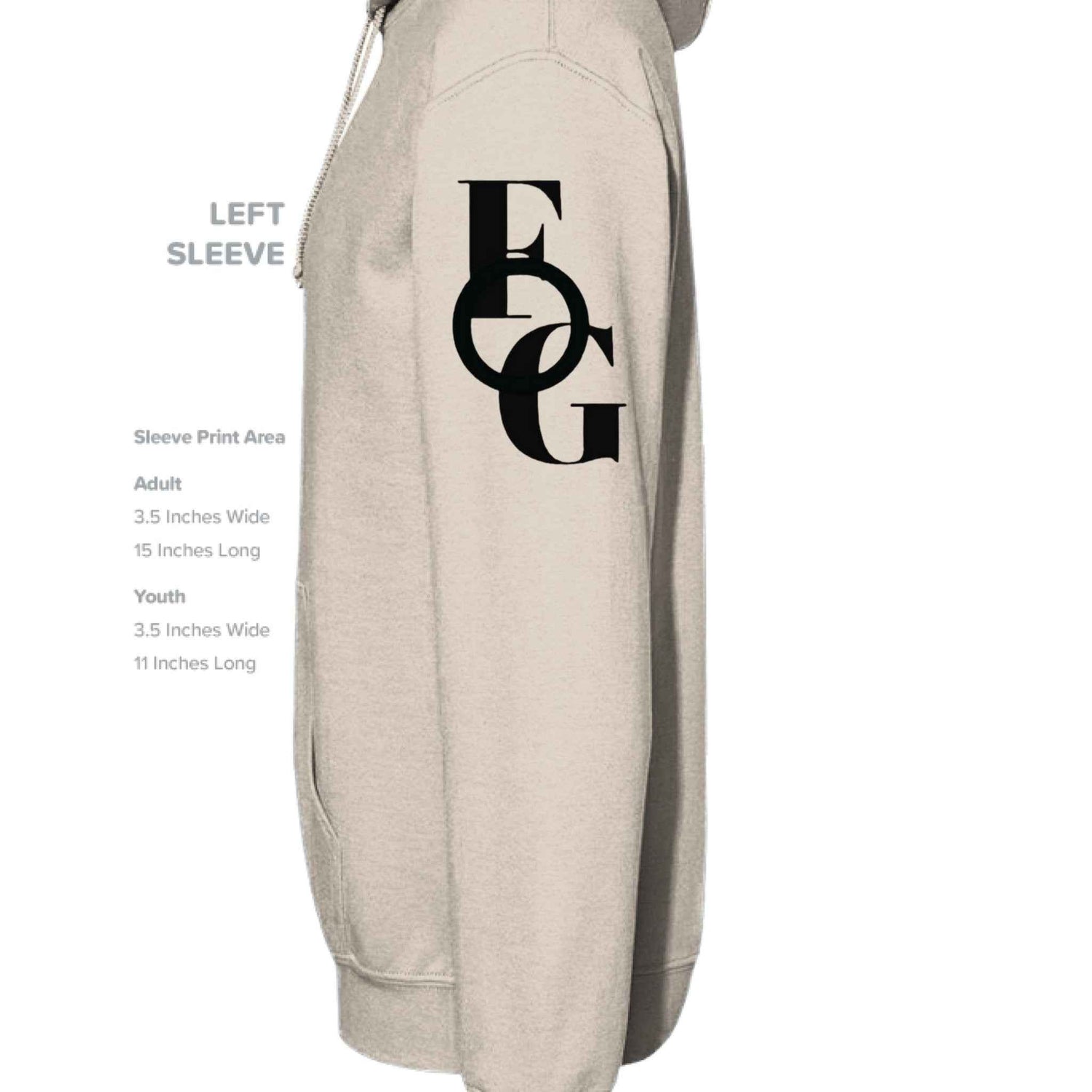 Christian Hoodie  Living a Favored Life Faith Apparel