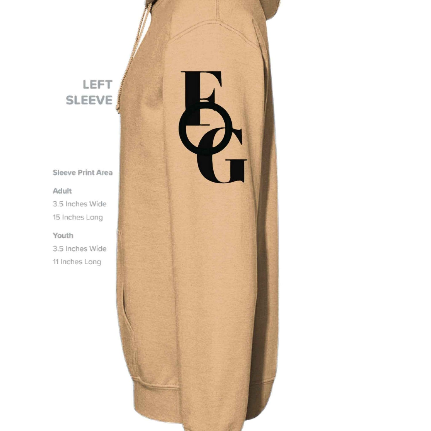 Christian Hoodie  Living a Favored Life Faith Apparel