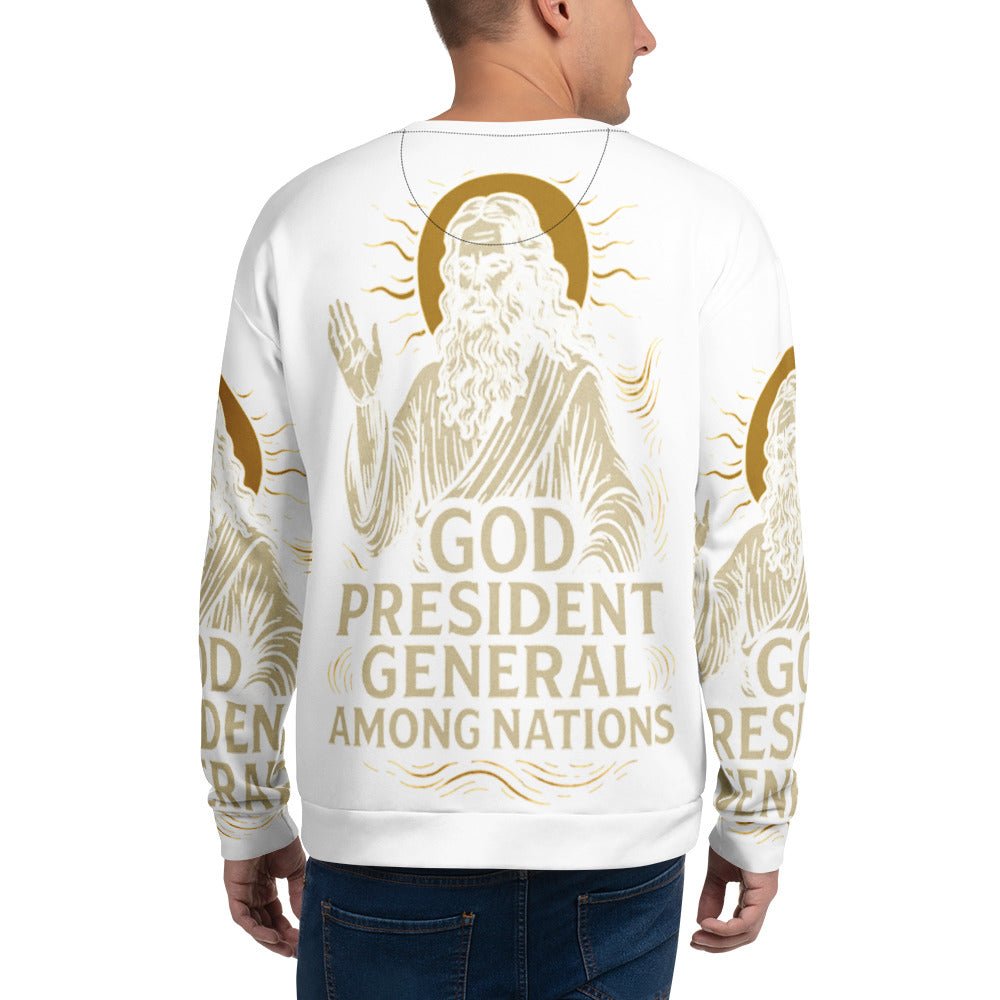 Men President General Among Nations Sweatshirt| Christian clothing | faith fashion | | Christian - FAVOR OF GOD CLOTHING