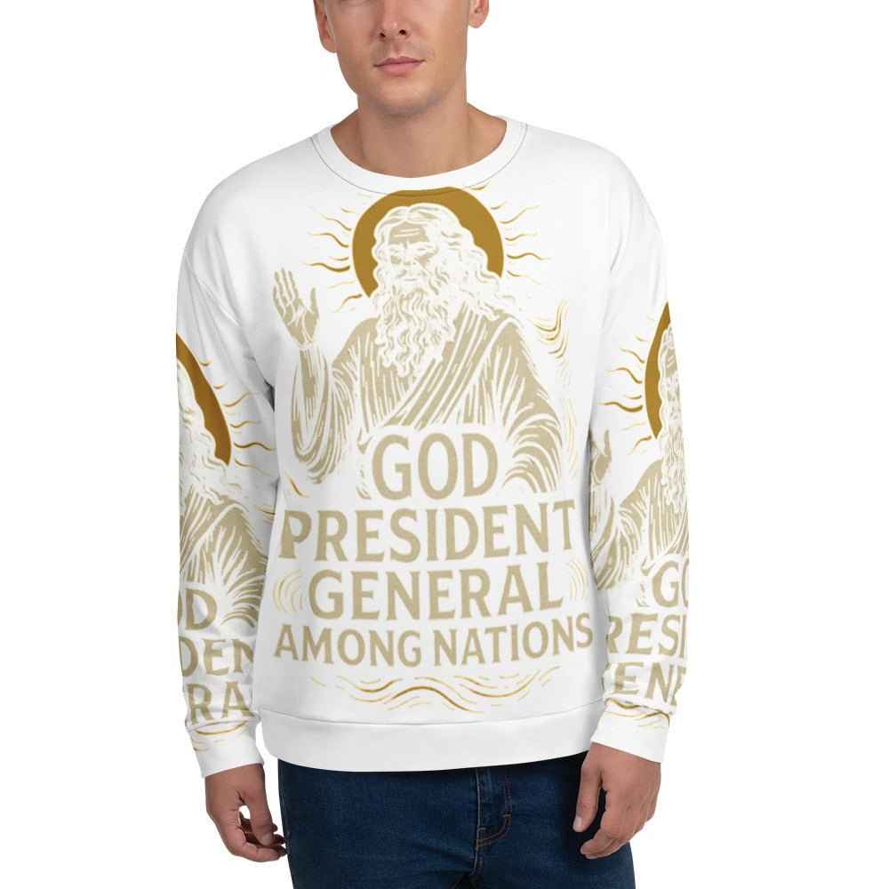 Men President General Among Nations Sweatshirt| Christian clothing | faith fashion | | Christian