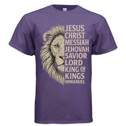 Names of God Men Tees | Affirmation | Christian |Faith | Sovereignty | Judah - FAVOR OF GOD CLOTHING