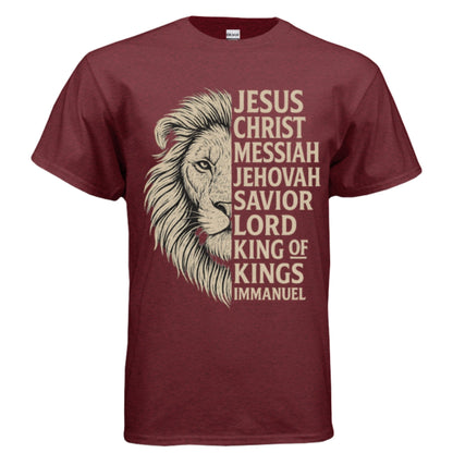 Names of God Men Tees | Affirmation | Christian |Faith | Sovereignty | Judah - FAVOR OF GOD CLOTHING