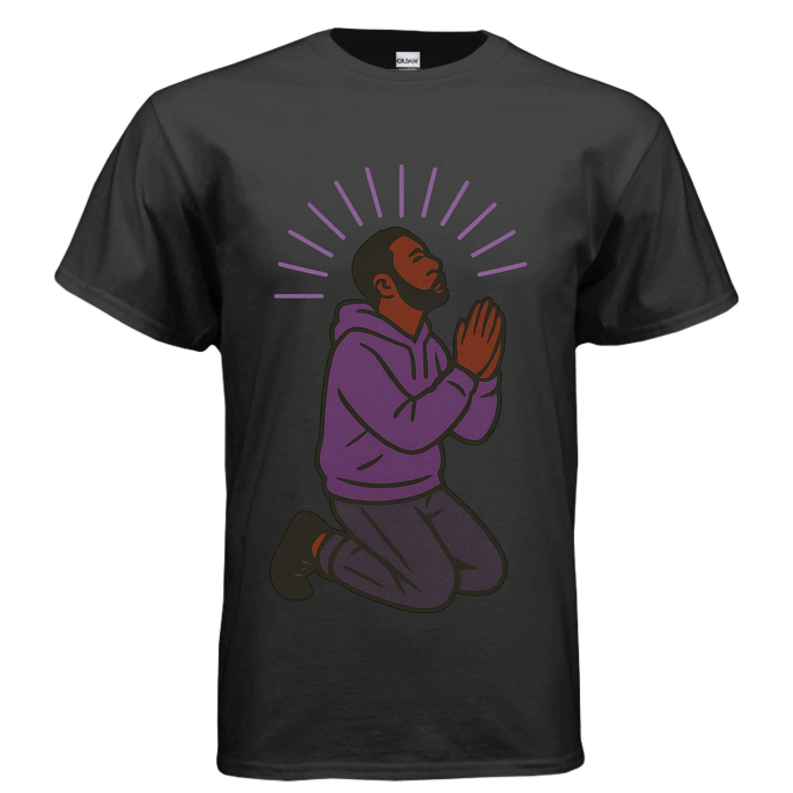 praying hands t-shirt
