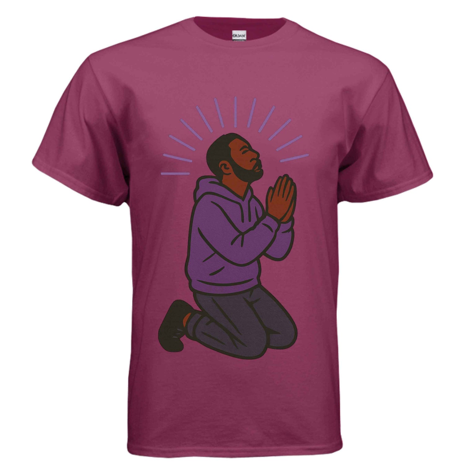 praying hands t-shirt