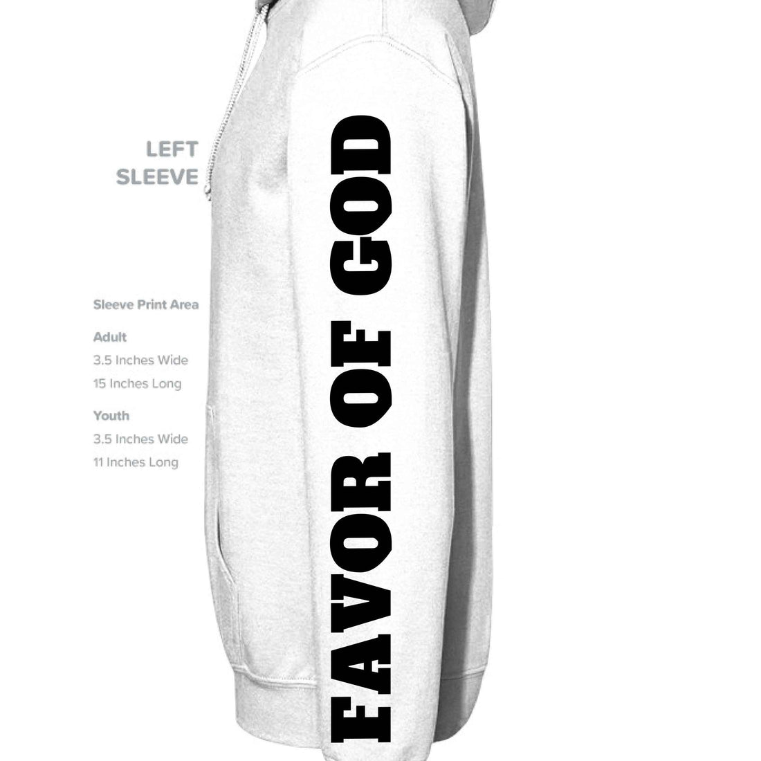 Favor of God “Favor It Surrounds Me Like a Shield” Hoodie – Psalm 5:12 | Christian Hoodie |Faith|