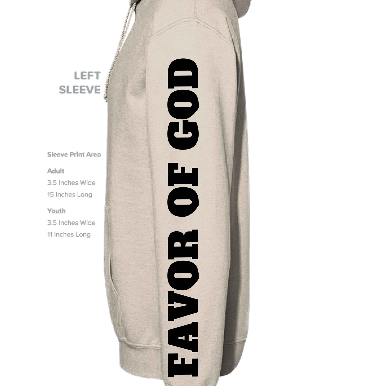 Favor of God “Favor It Surrounds Me Like a Shield” Hoodie – Psalm 5:12 | Christian Hoodie |Faith|