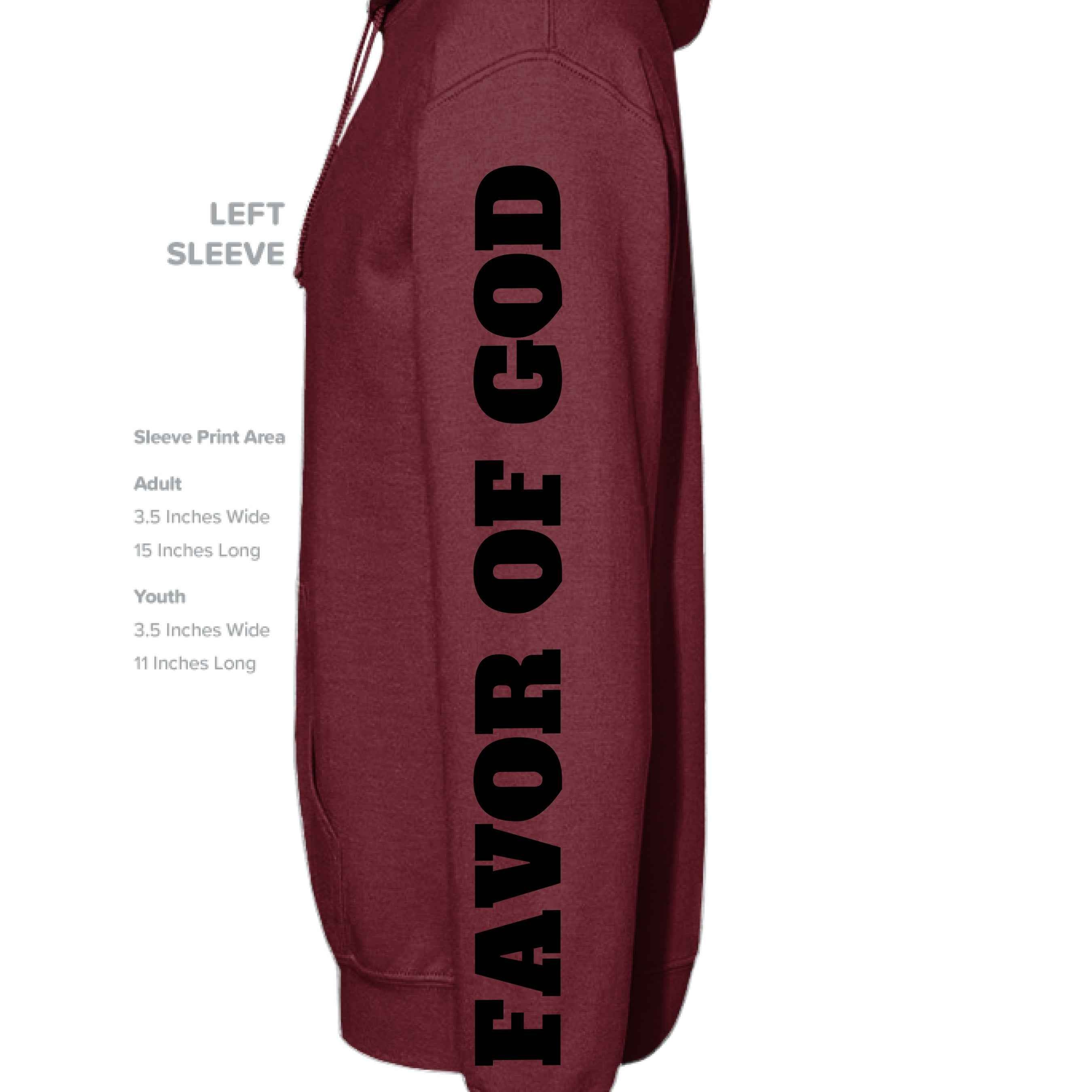 Favor of God “Favor It Surrounds Me Like a Shield” Hoodie – Psalm 5:12 | Christian Hoodie |Faith|