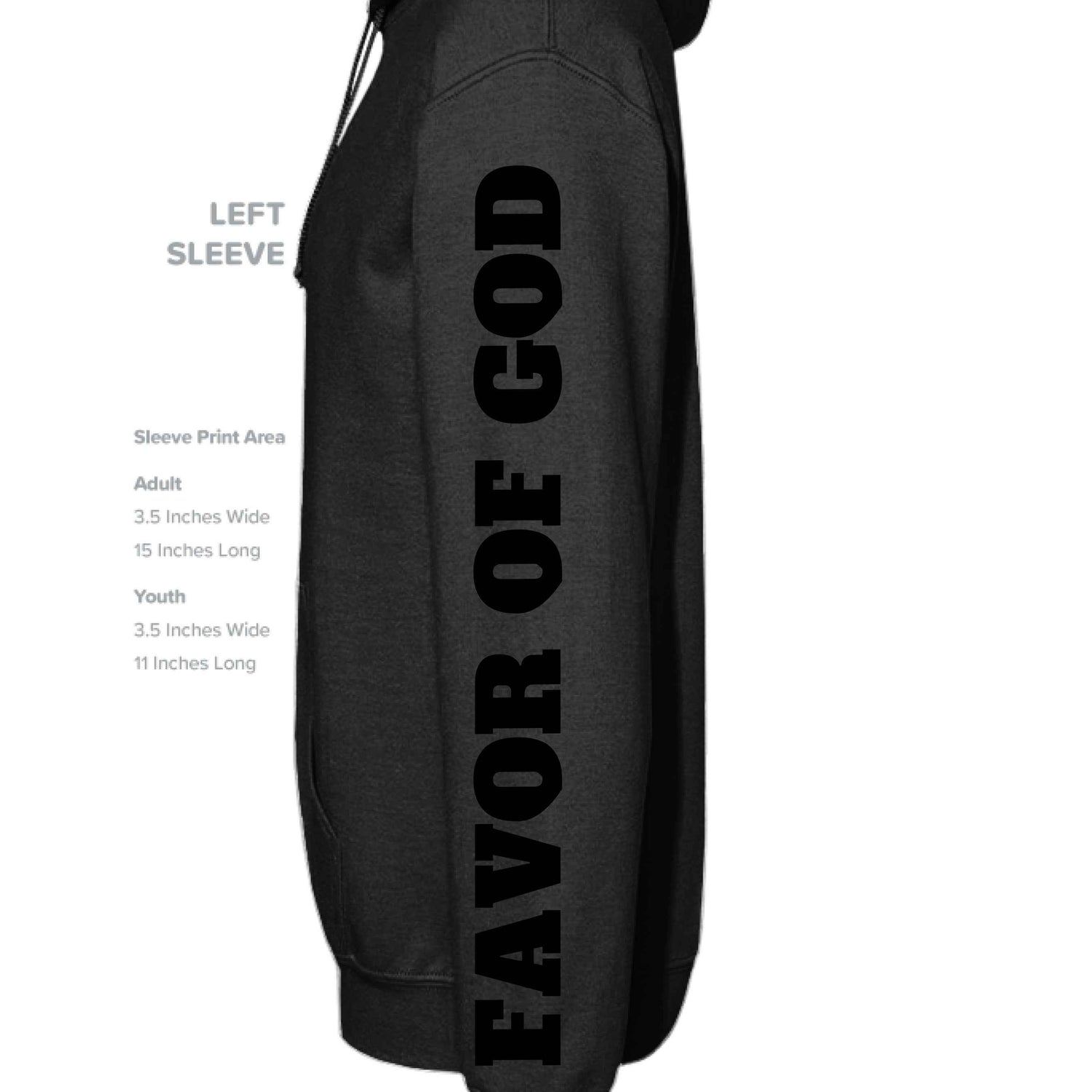 Favor of God “Favor It Surrounds Me Like a Shield” Hoodie – Psalm 5:12 | Christian Hoodie |Faith|