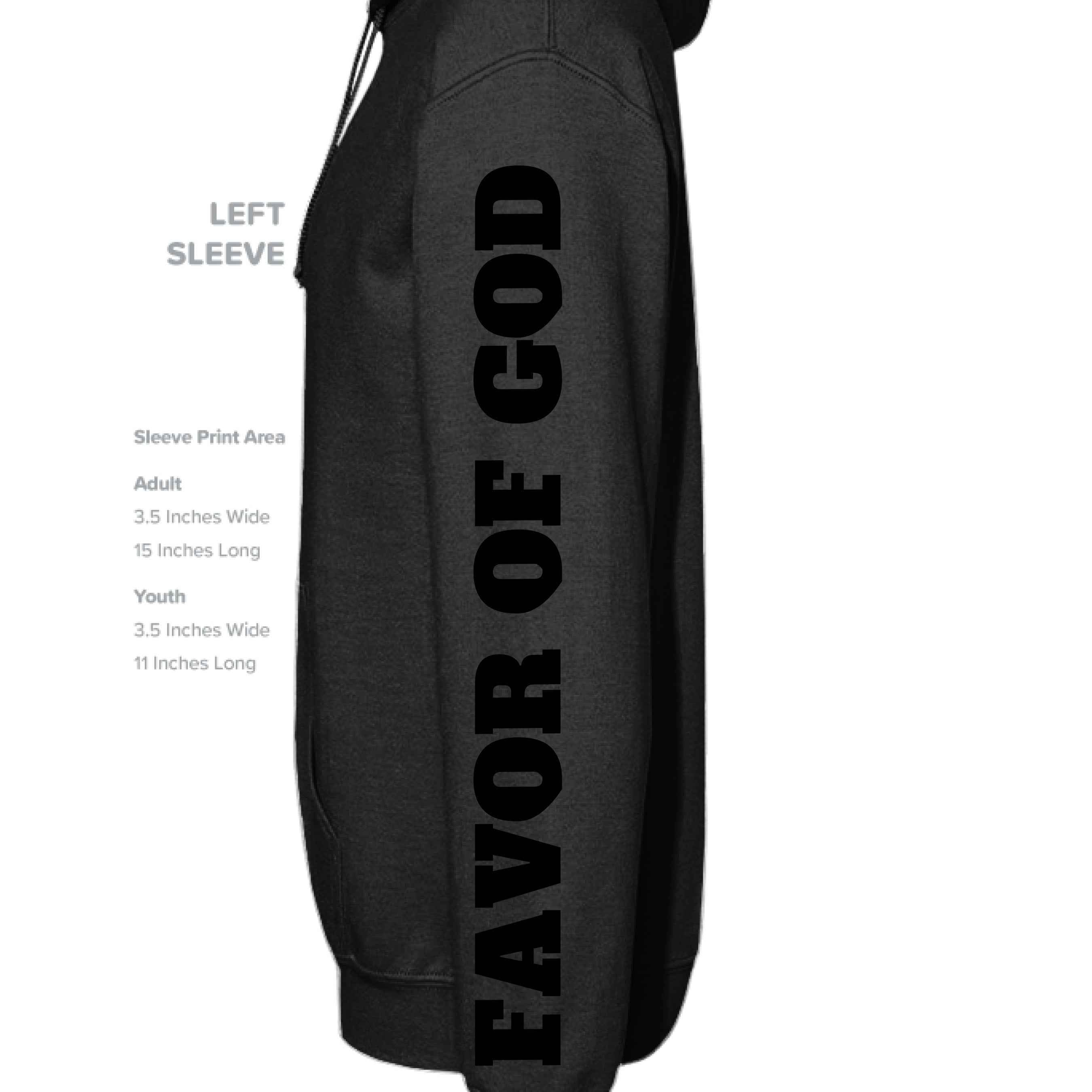 Favor of God “Favor It Surrounds Me Like a Shield” Hoodie – Psalm 5:12 | Christian Hoodie |Faith|