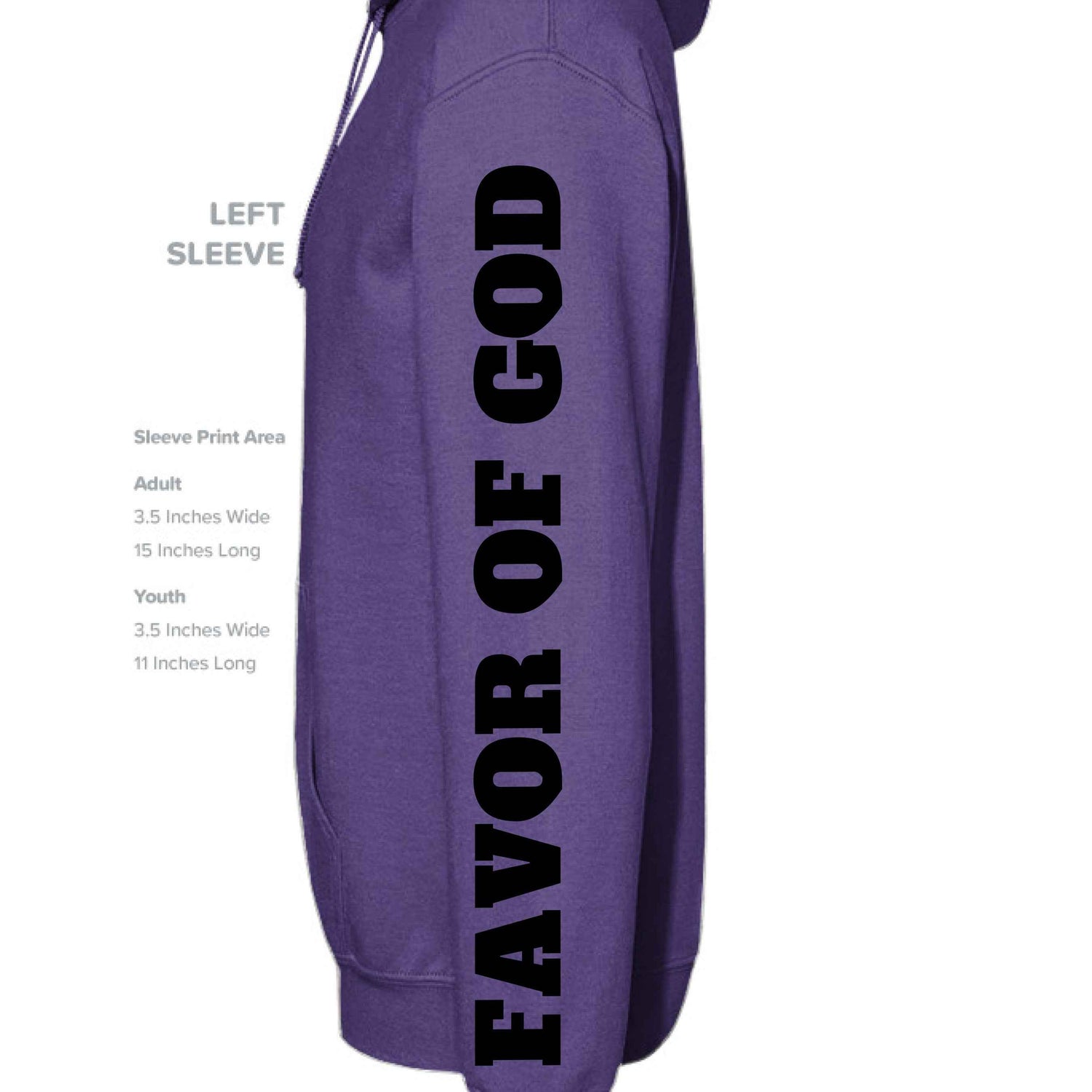 Favor of God “Favor It Surrounds Me Like a Shield” Hoodie – Psalm 5:12 | Christian Hoodie |Faith|
