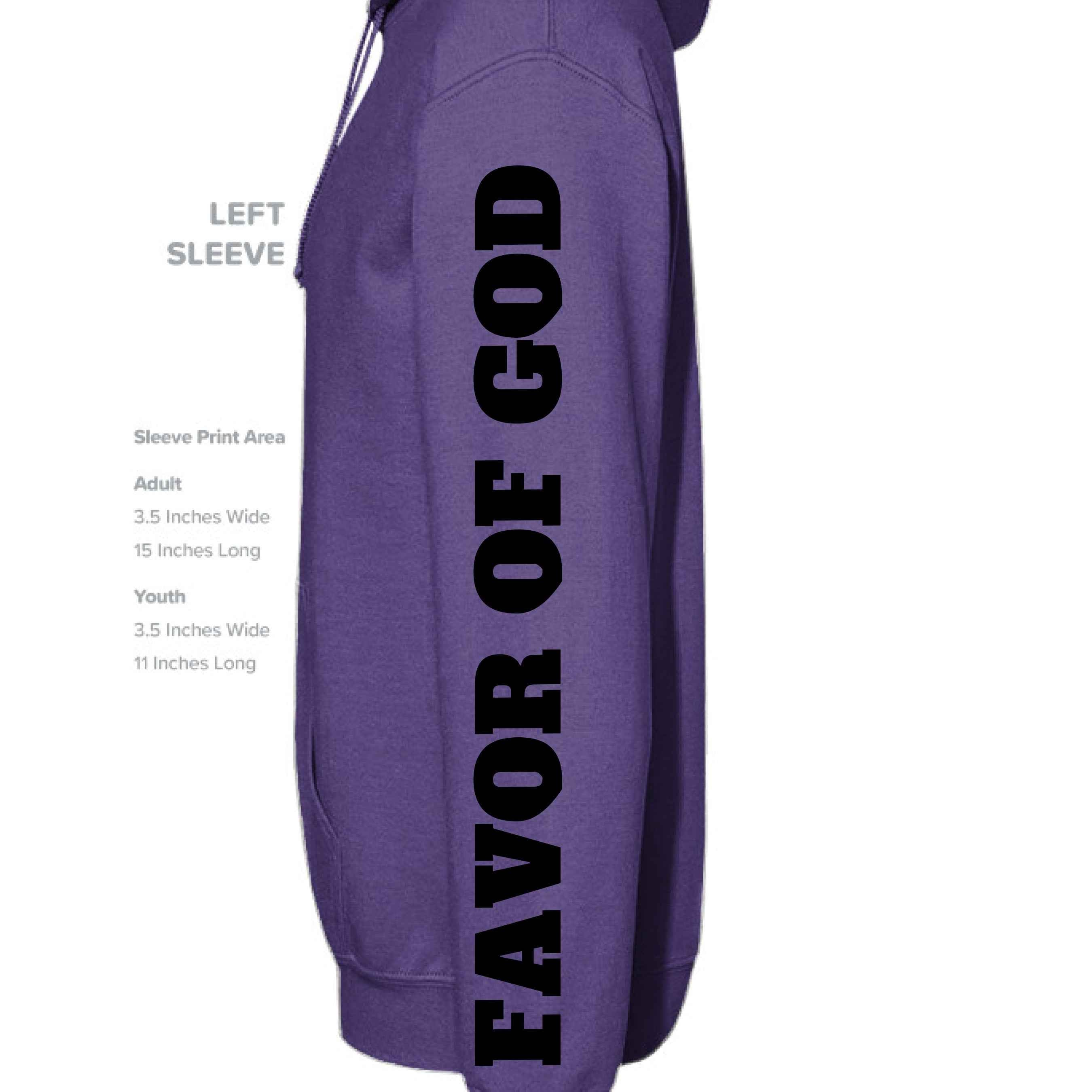 Favor of God “Favor It Surrounds Me Like a Shield” Hoodie – Psalm 5:12 | Christian Hoodie |Faith|