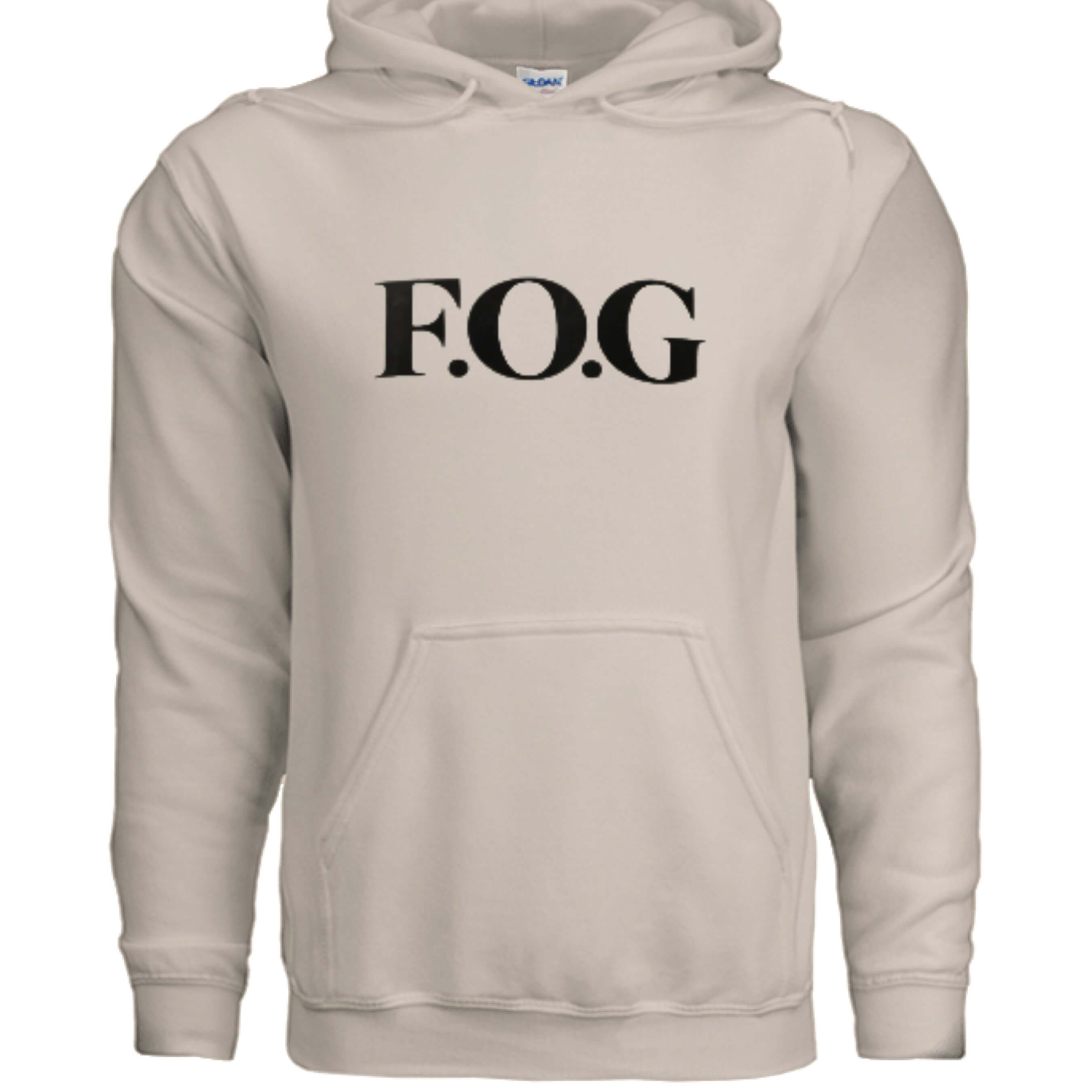 Christian Hoodie - F.O.G Signature Unisex Faith Streetwear in white featuring prominent F.O.G logo.
