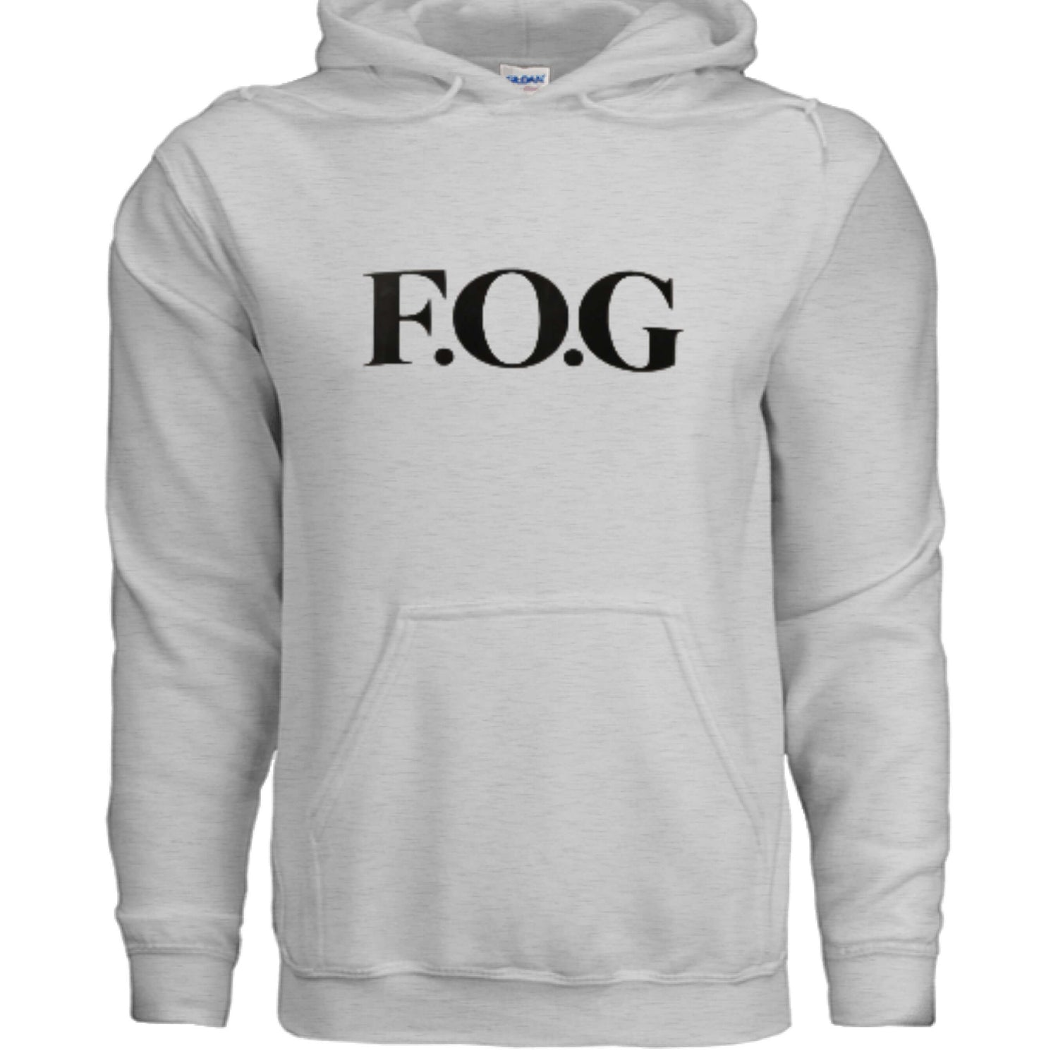 Christian Hoodie - F.O.G Signature Unisex Faith Streetwear in ash featuring prominent F.O.G logo.