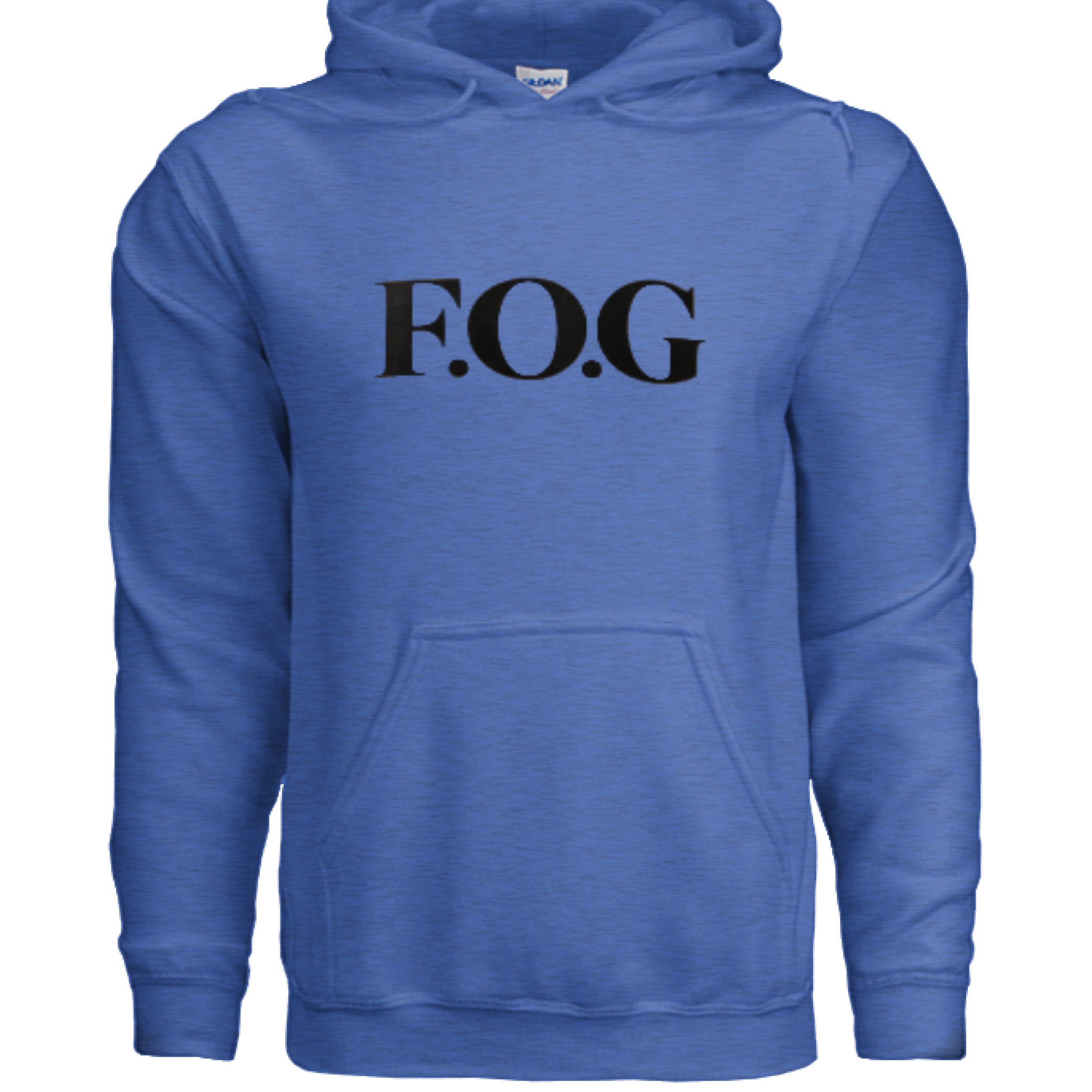 Christian Hoodie - F.O.G Signature Unisex Faith Streetwear in heather featuring prominent F.O.G logo.