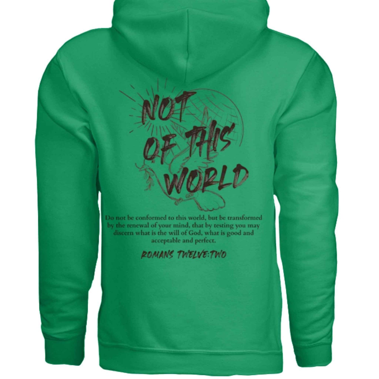 Not of This World Bible Verse Unisex Hoodie Back Print  Jesus, Faith, Christian