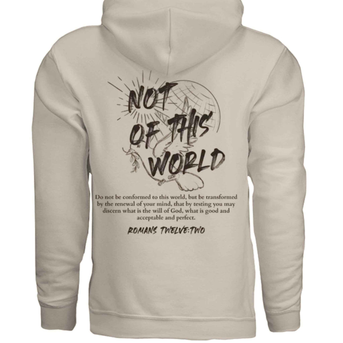 Not of This World Bible Verse Unisex Hoodie Back Print  Jesus, Faith, Christian