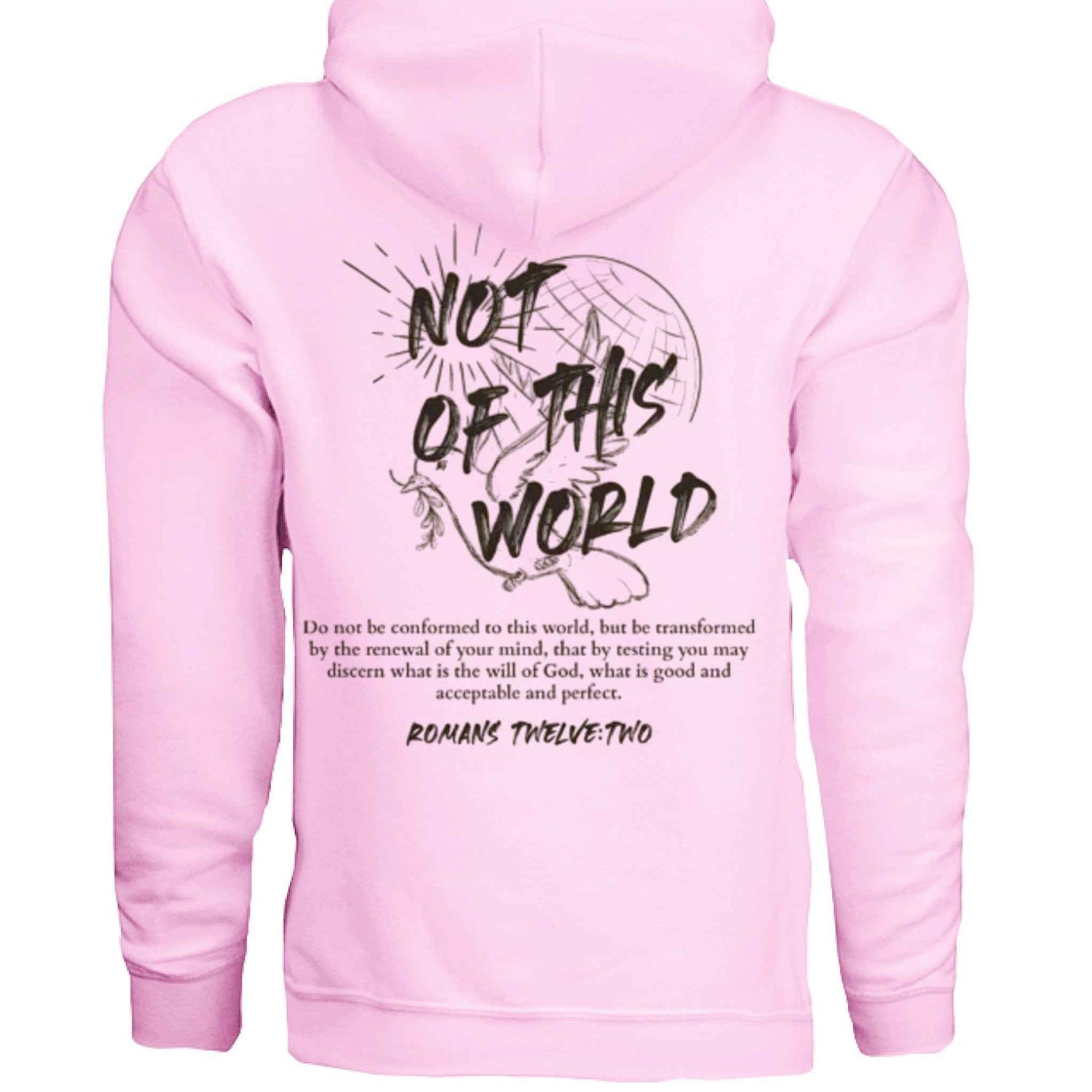 Not of This World Bible Verse Unisex Hoodie Back Print  Jesus, Faith, Christian