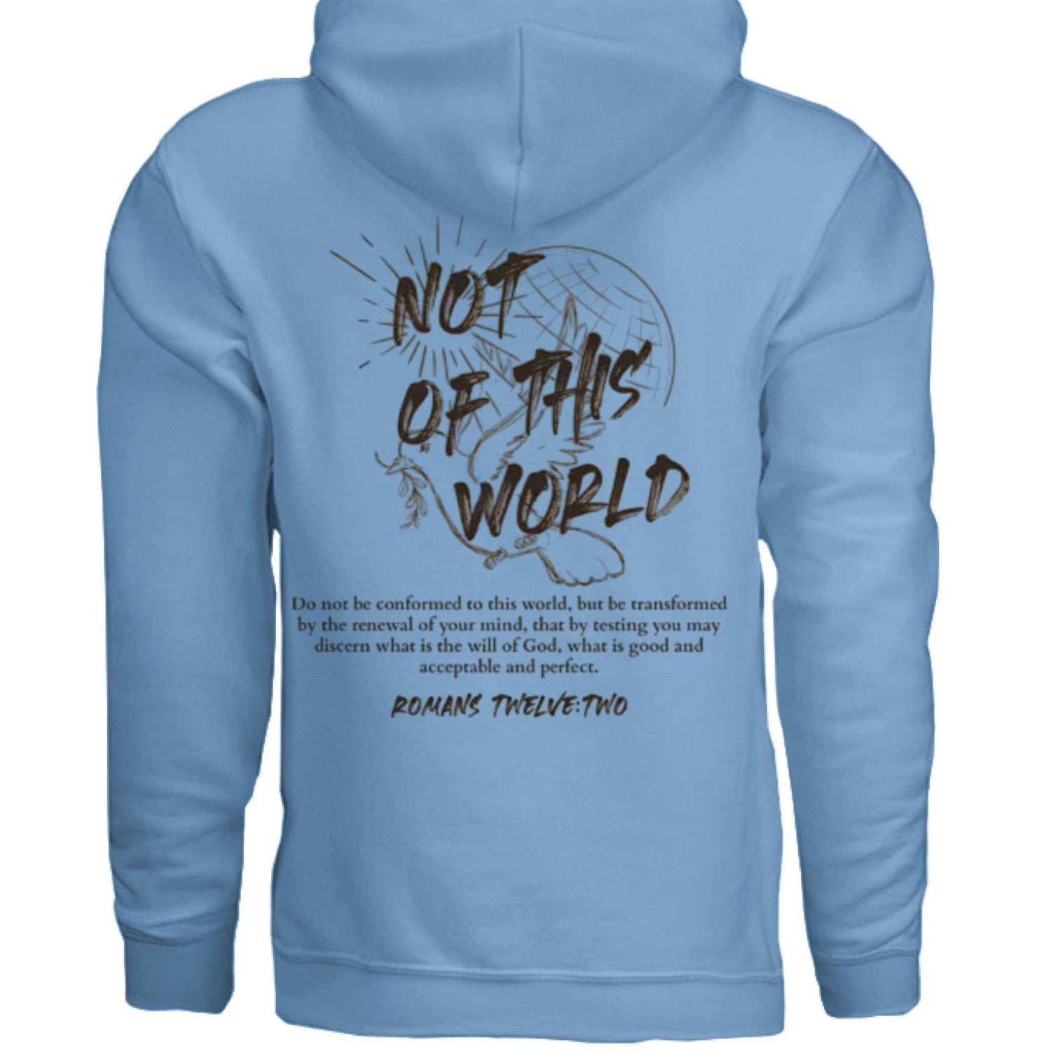 Not of This World Bible Verse Unisex Hoodie Back Print  Jesus, Faith, Christian