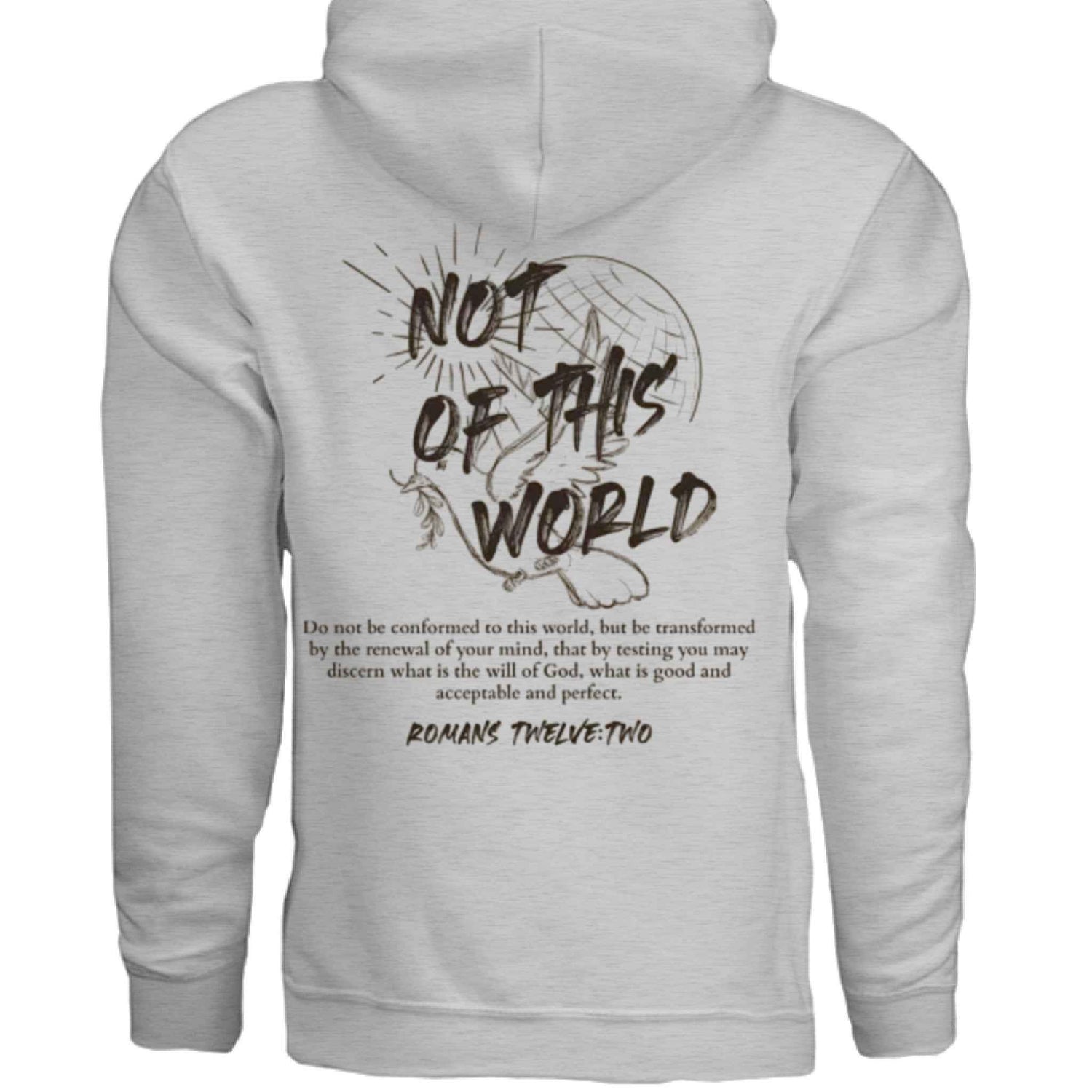 Not of This World Bible Verse Unisex Hoodie Back Print  Jesus, Faith, Christian