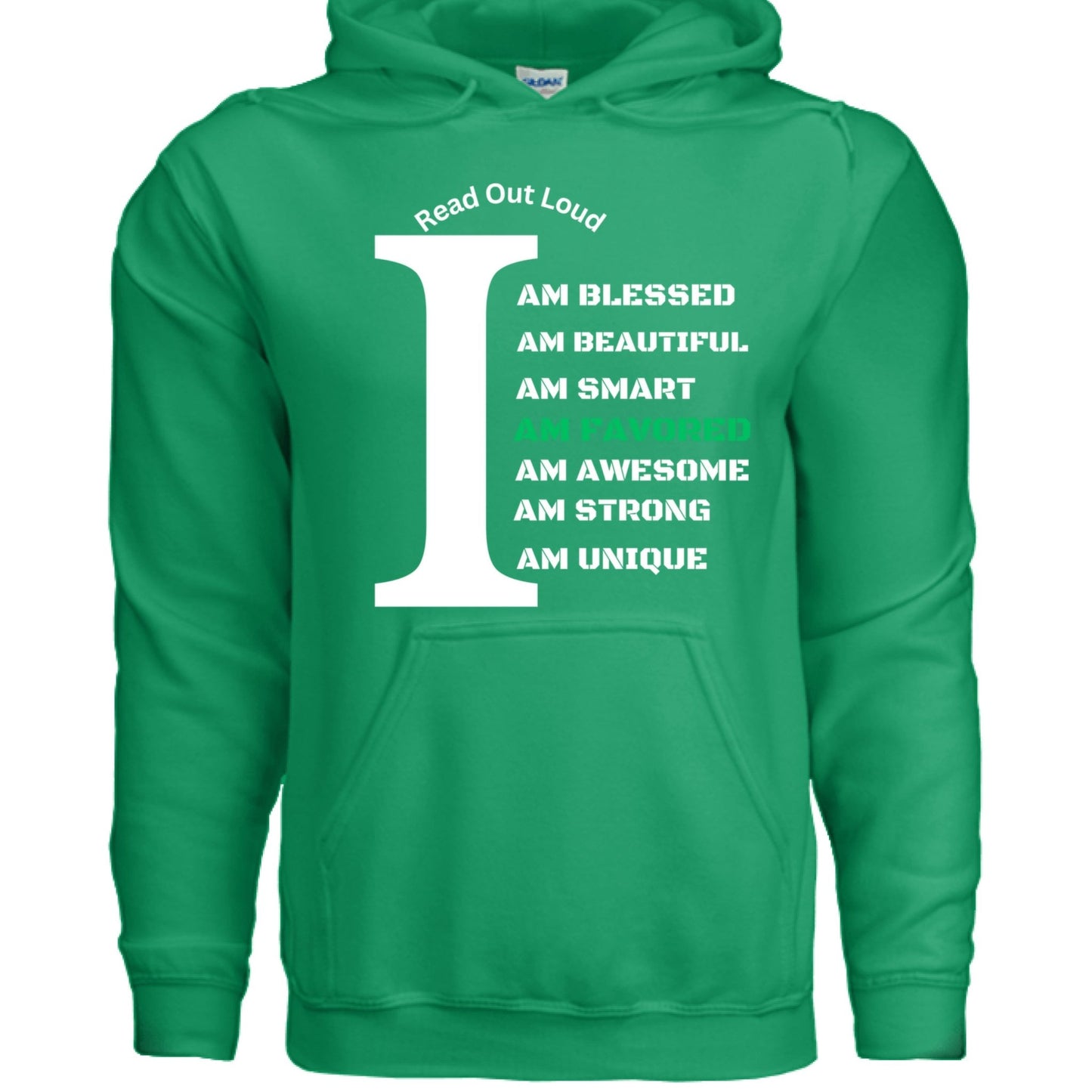 Read Out Aloud “I Am Favored” Men’s Hoodie – Declare It. Wear It. Believe It. - FAVOR OF GOD CLOTHING