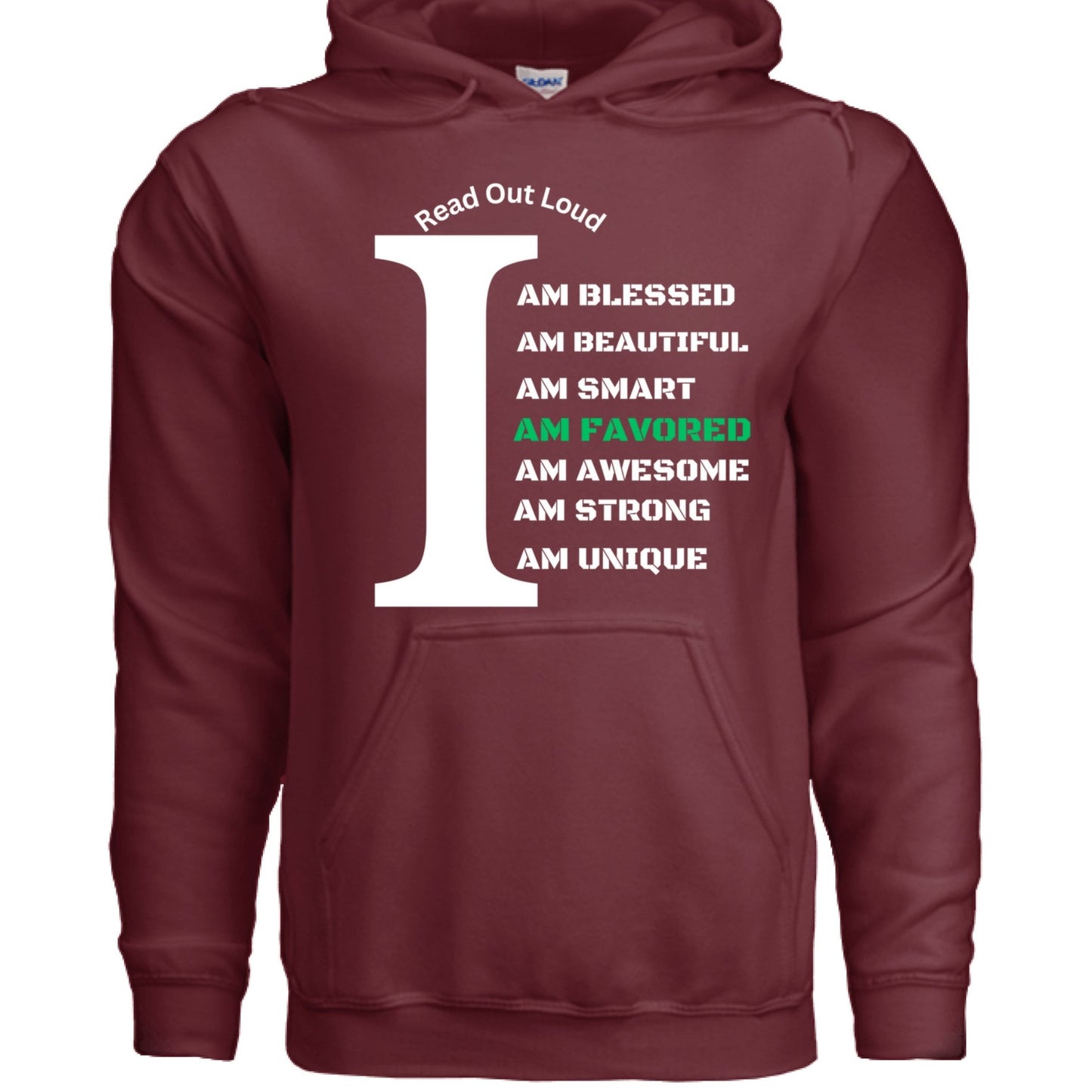 Read Out Aloud “I Am Favored” Men’s Hoodie – Declare It. Wear It. Believe It. - FAVOR OF GOD CLOTHING
