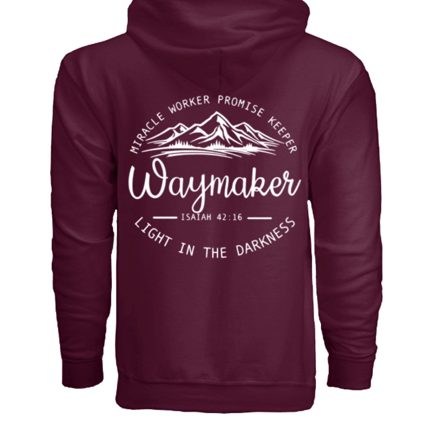 Unisex Way maker Faith Hoodie – Isaiah 42:16 Inspired - FAVOR OF GOD CLOTHING