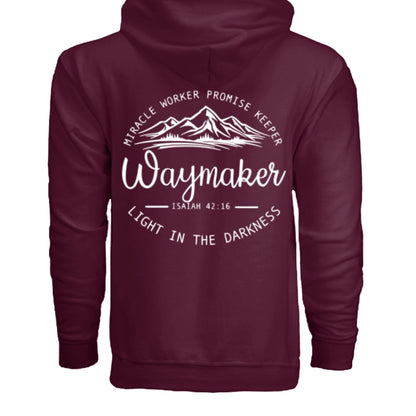 Unisex Way maker Faith Hoodie – Isaiah 42:16 Inspired - FAVOR OF GOD CLOTHING