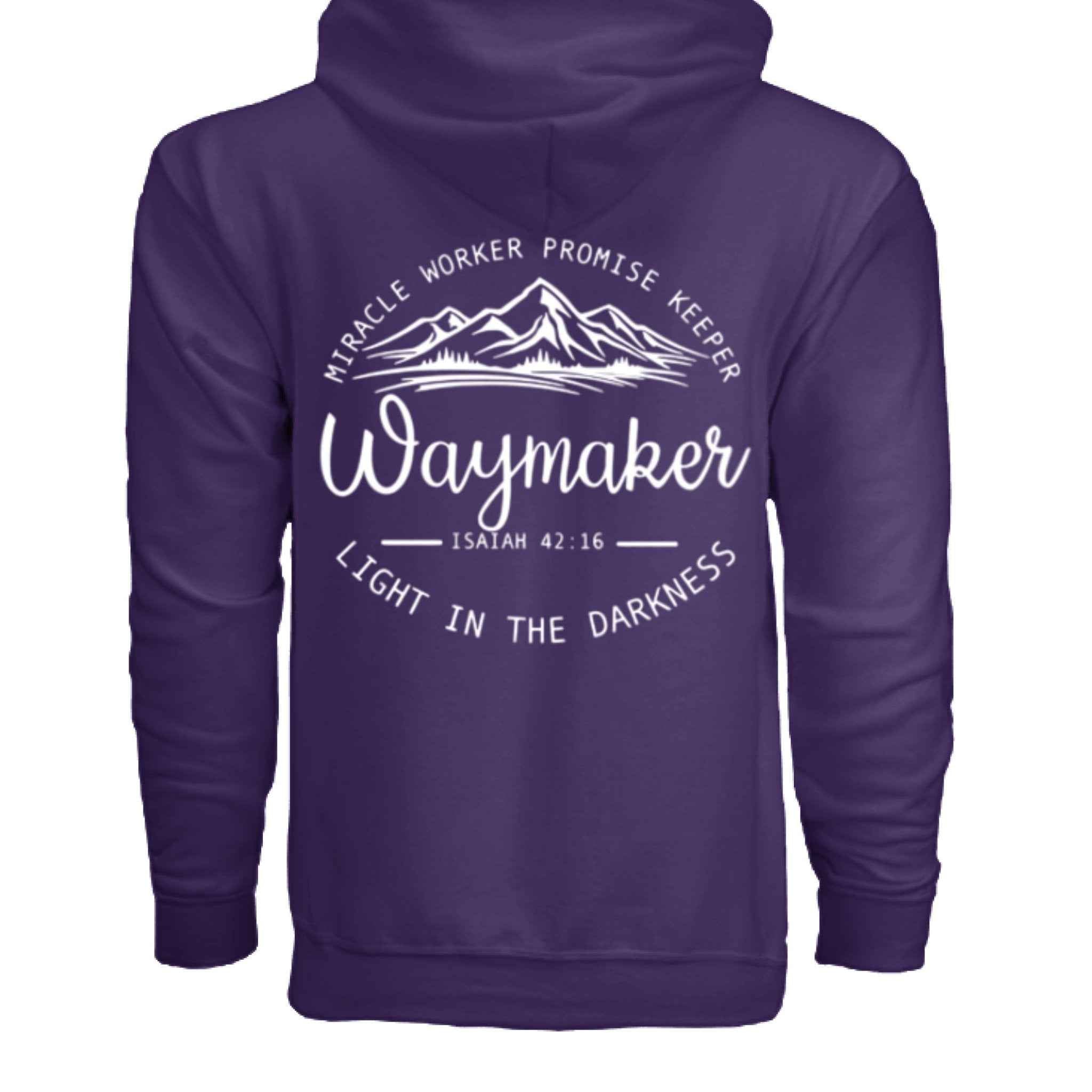 Unisex Way maker Faith Hoodie – Isaiah 42:16 Inspired