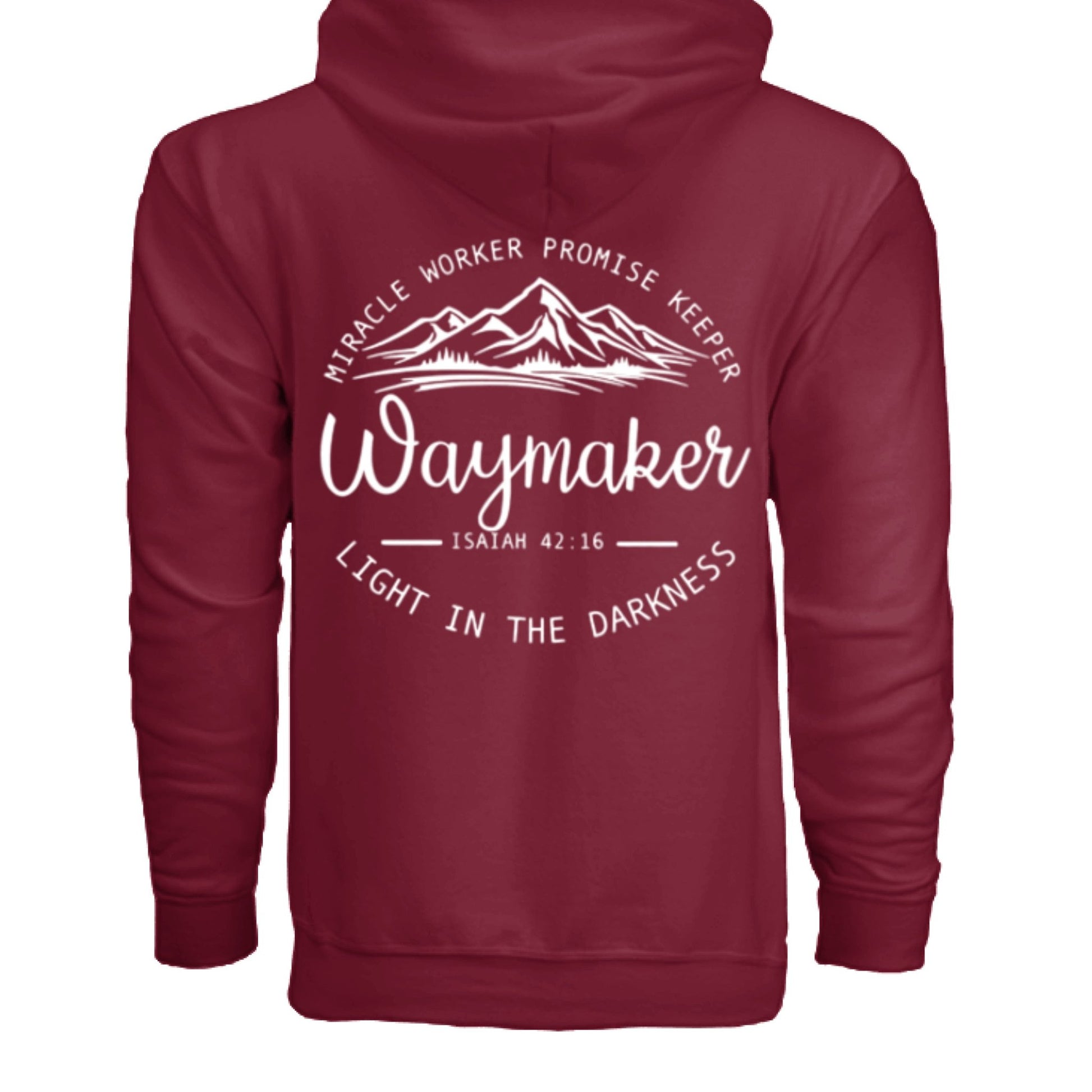 Unisex Way maker Faith Hoodie – Isaiah 42:16 Inspired - FAVOR OF GOD CLOTHING