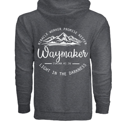 Unisex Way maker Faith Hoodie – Isaiah 42:16 Inspired - FAVOR OF GOD CLOTHING