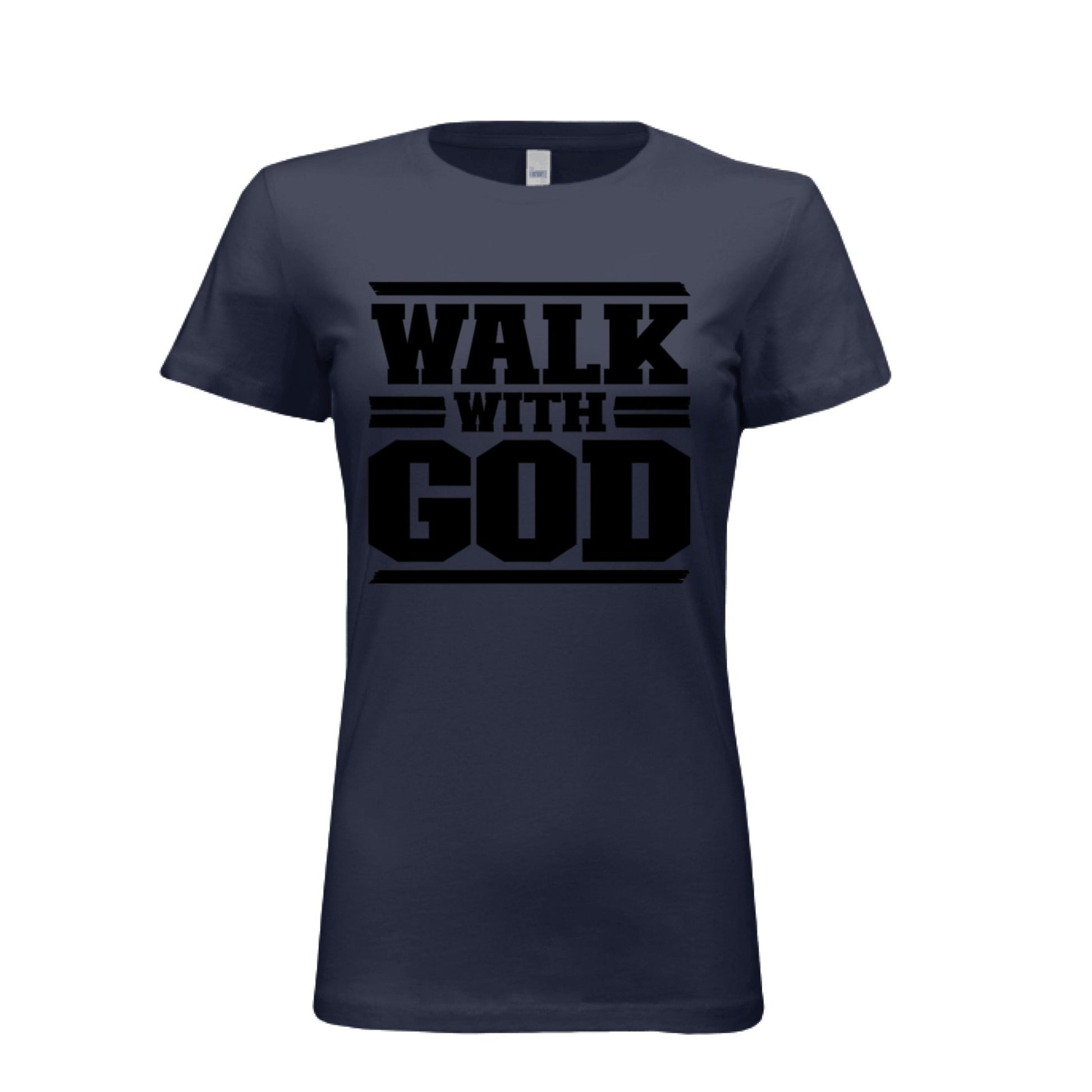 WALK WITH GOD Women Tees | Christian clothing, faith | religious apparel | inspirational t-shirts - FAVOR OF GOD CLOTHING