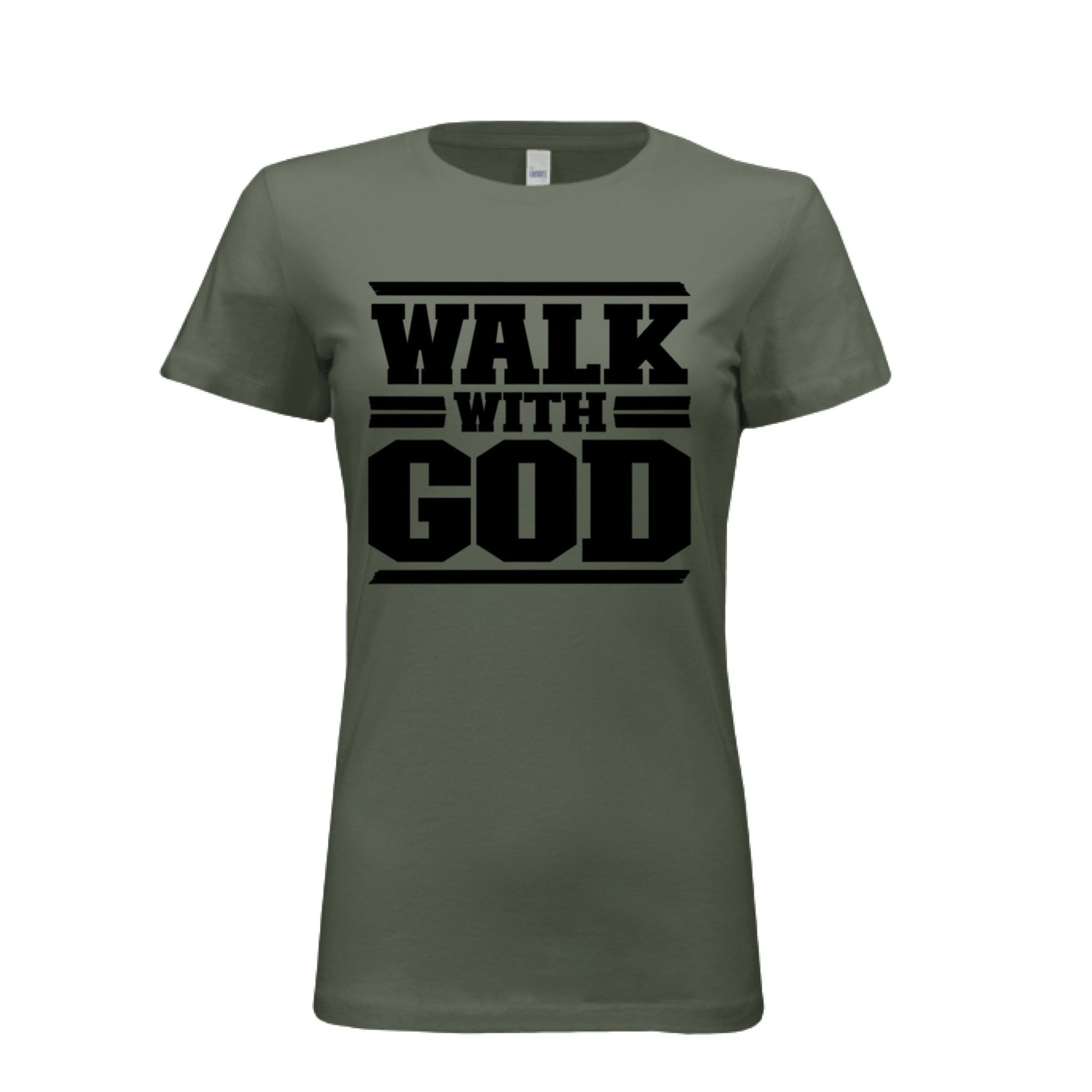 WALK WITH GOD Women Tees | Christian clothing, faith | religious apparel | inspirational t-shirts - FAVOR OF GOD CLOTHING