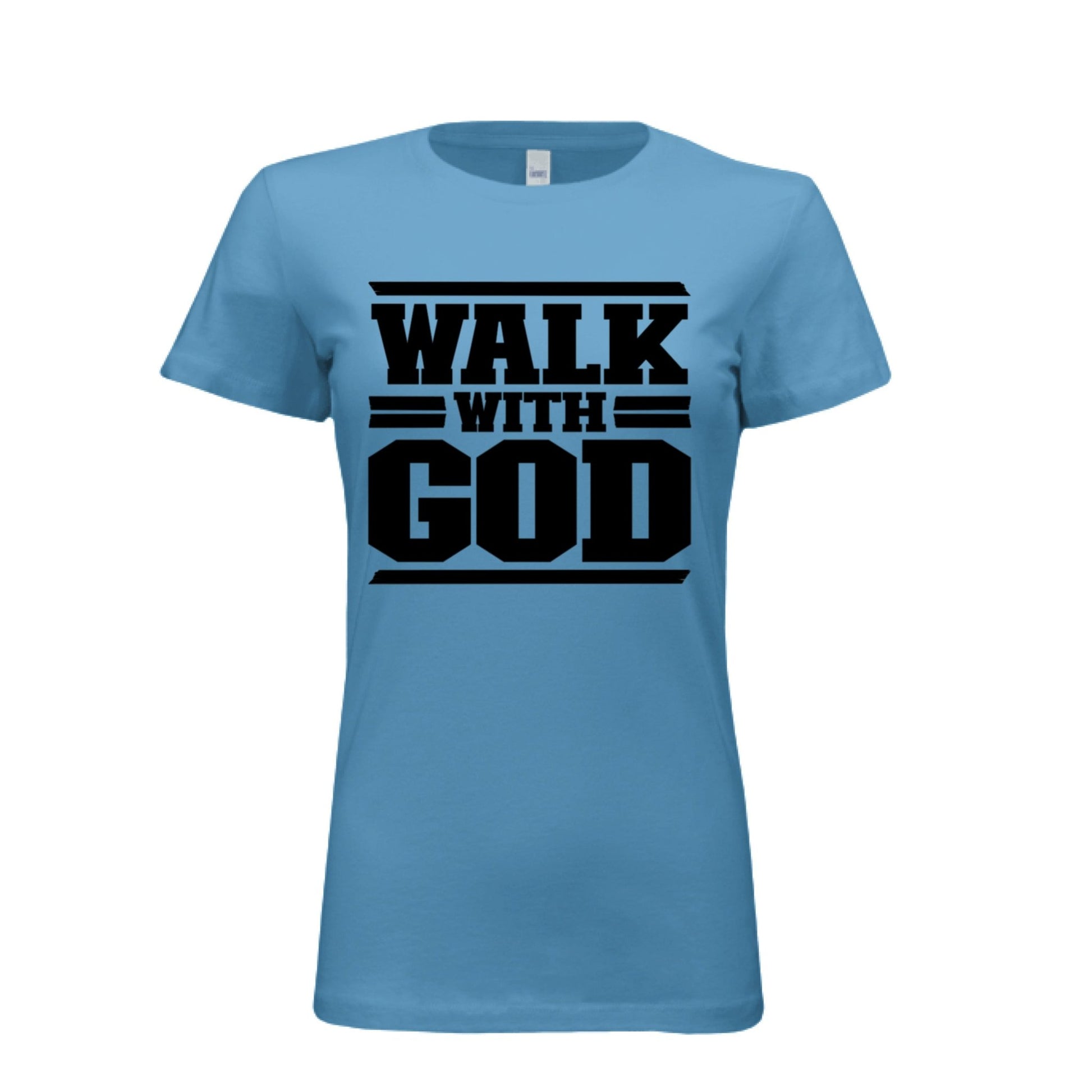 WALK WITH GOD Women Tees | Christian clothing, faith | religious apparel | inspirational t-shirts - FAVOR OF GOD CLOTHING
