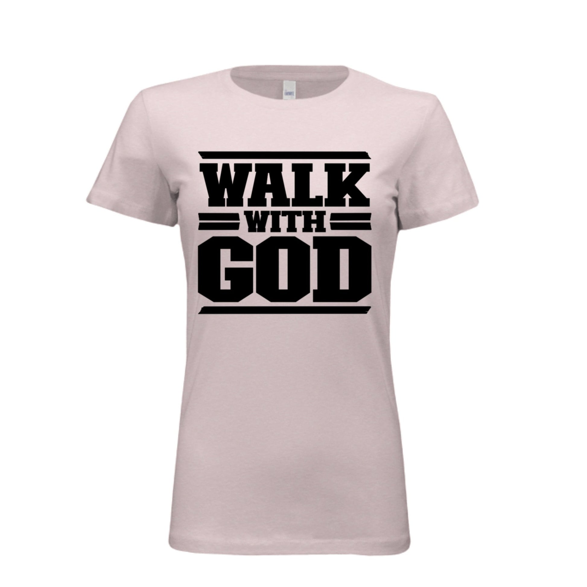 WALK WITH GOD Women Tees | Christian clothing, faith | religious apparel | inspirational t-shirts - FAVOR OF GOD CLOTHING