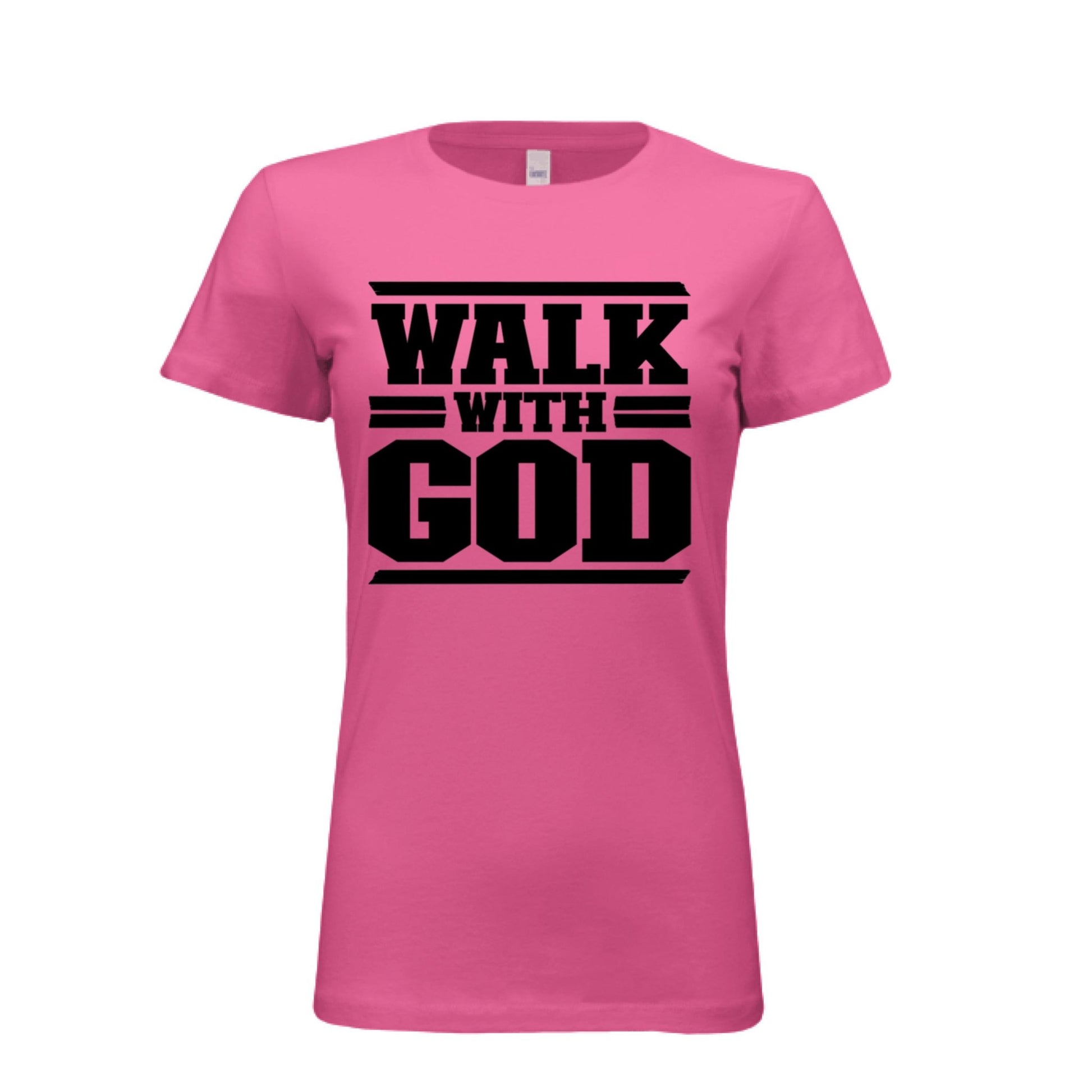 WALK WITH GOD Women Tees | Christian clothing, faith | religious apparel | inspirational t-shirts - FAVOR OF GOD CLOTHING