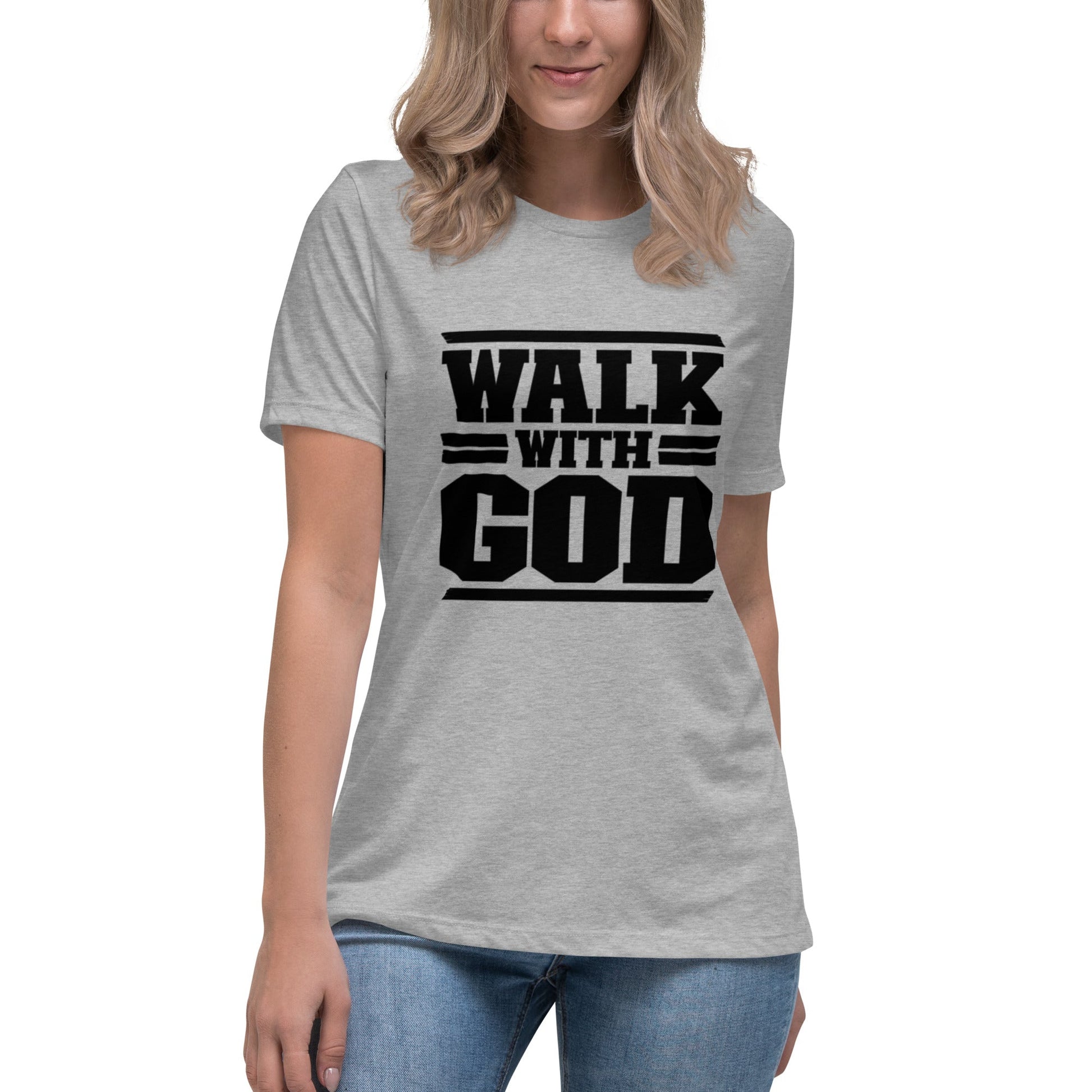 Walk with God Women's Relaxed T-Shirt - FAVOR OF GOD CLOTHING