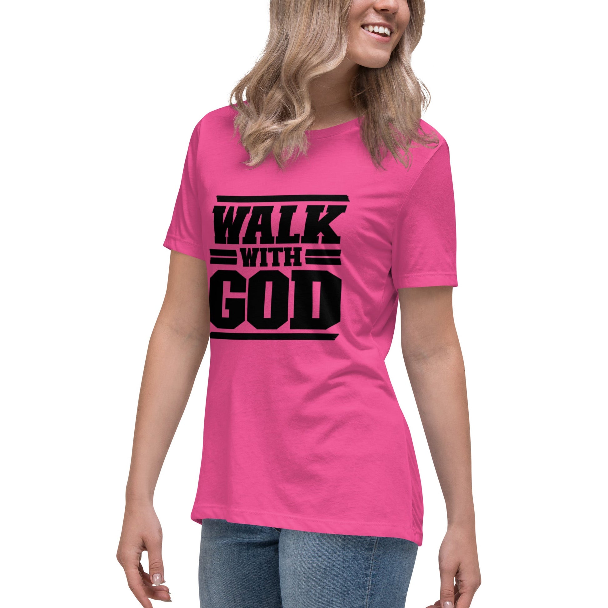 Walk with God Women's Relaxed T-Shirt - FAVOR OF GOD CLOTHING