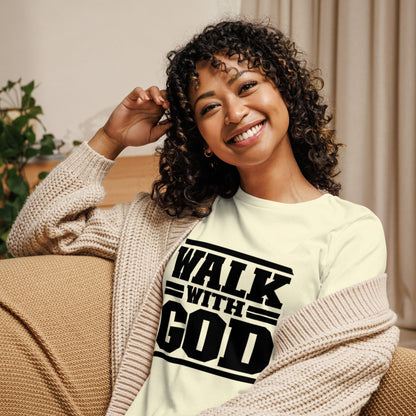 Walk with God Women's Relaxed T-Shirt - FAVOR OF GOD CLOTHING