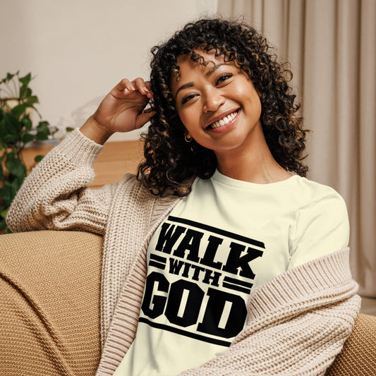 Walk with God Women's Relaxed T-Shirt - FAVOR OF GOD CLOTHING