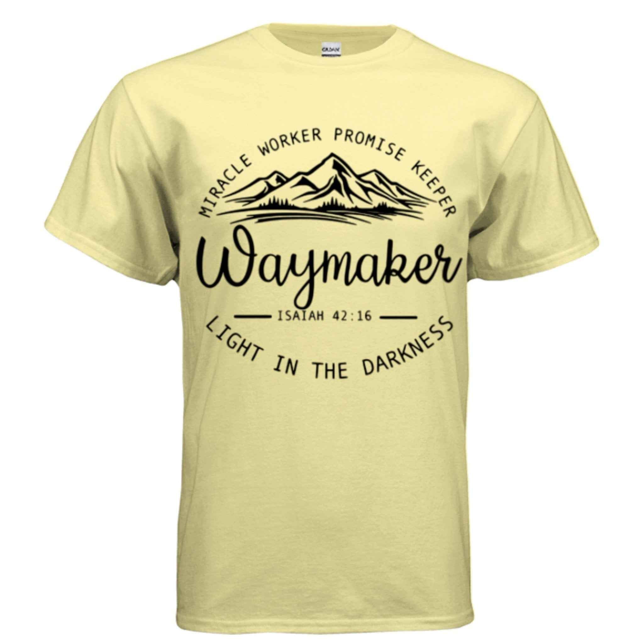 Unisex Way maker Faith Tee – Isaiah 42:16 Inspired
