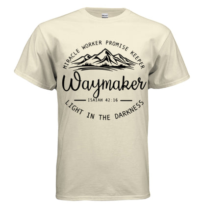 Unisex Way maker Faith Tee – Isaiah 42:16 Inspired - FAVOR OF GOD CLOTHING