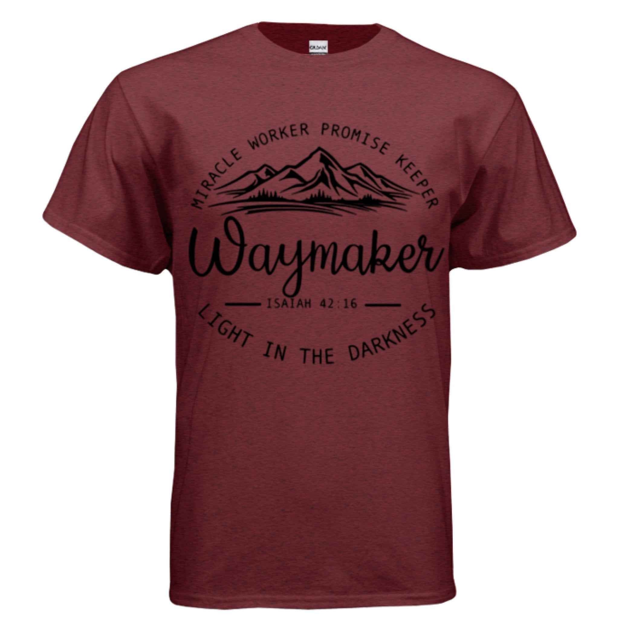 Unisex Way maker Faith Tee – Isaiah 42:16 Inspired