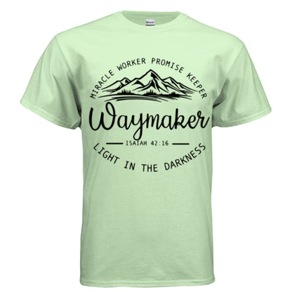 Unisex Way maker Faith Tee – Isaiah 42:16 Inspired - FAVOR OF GOD CLOTHING